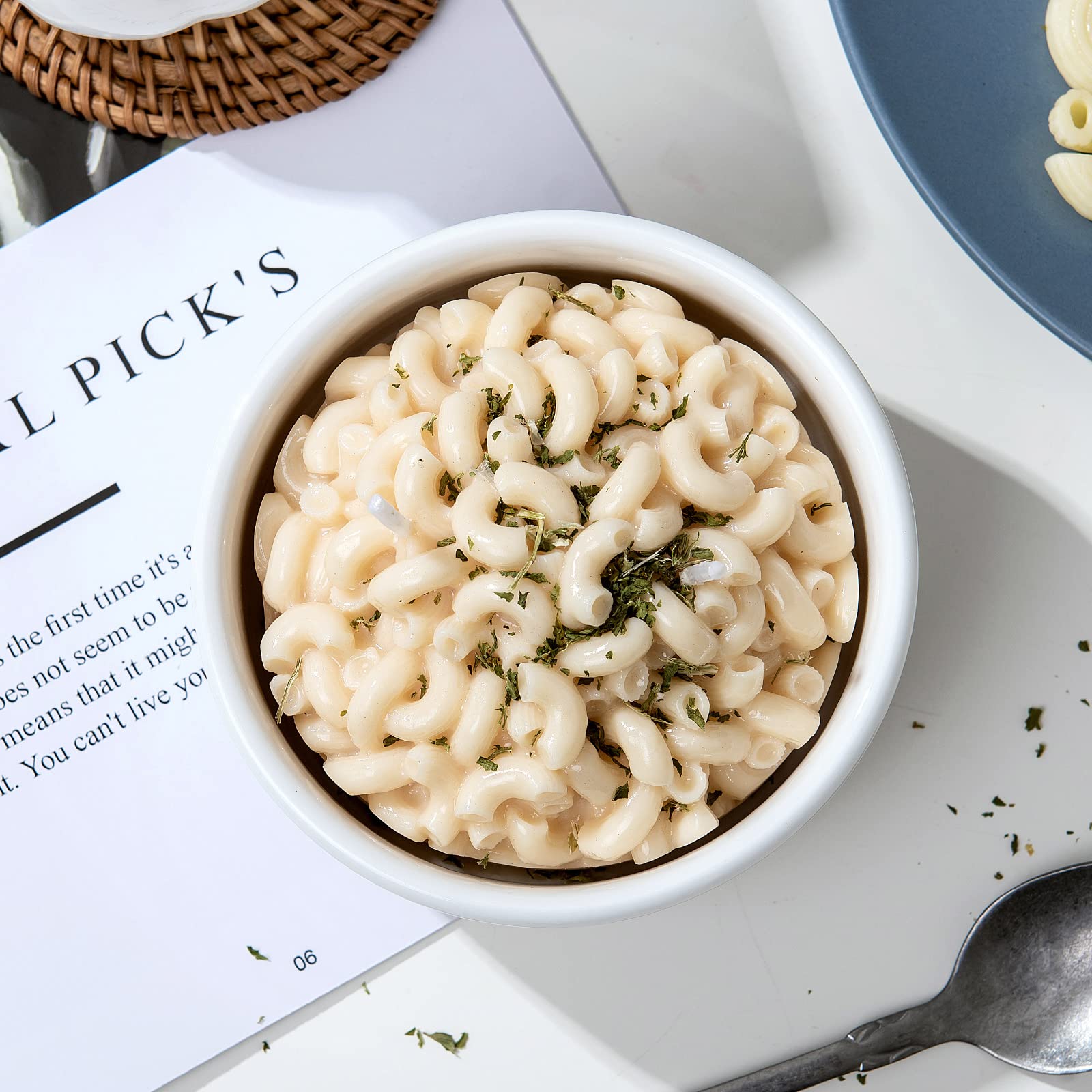 Macaroni Macaroni And Cheese Pasta Bowl Scented Candle Ritual Gift For Your Lovers Friends