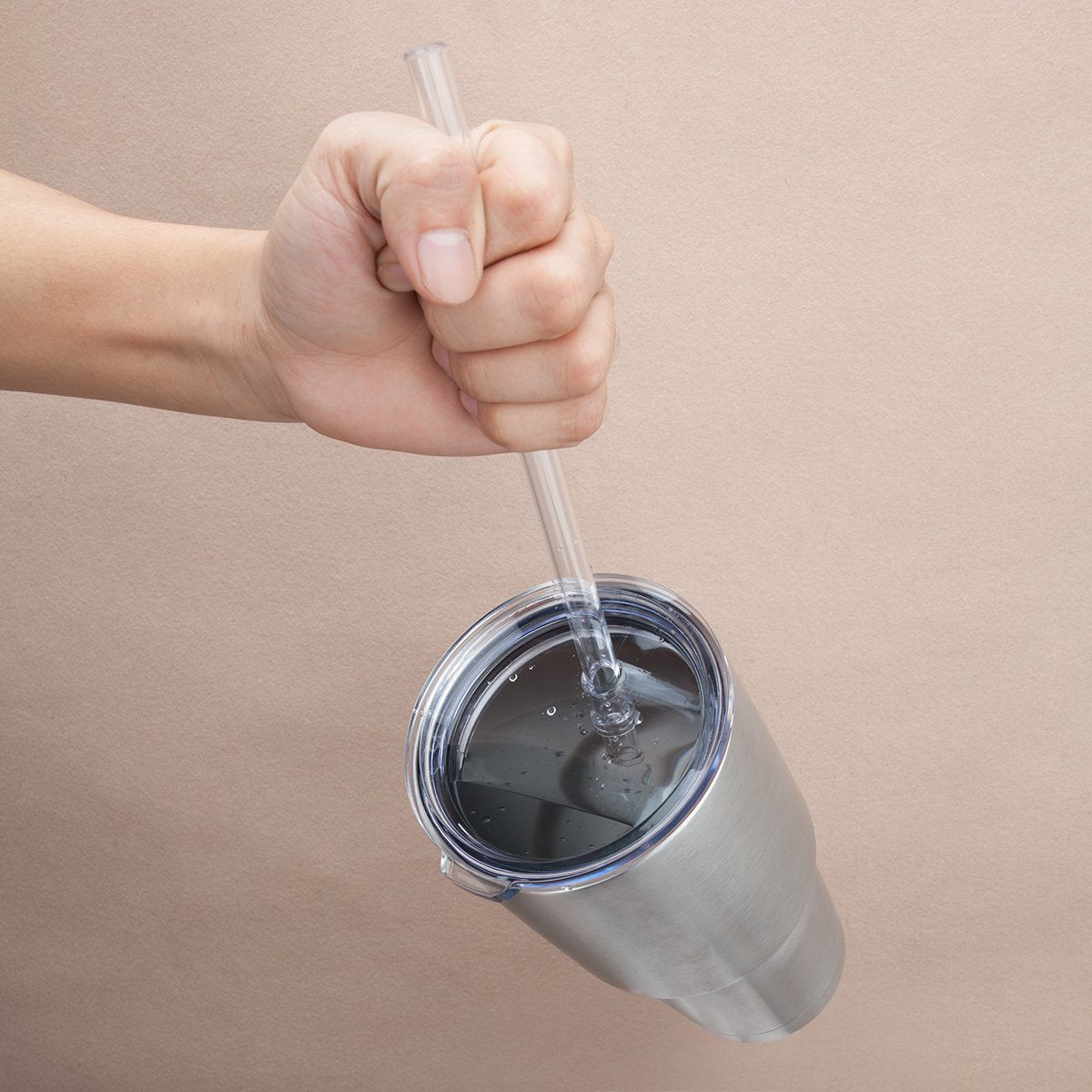 Soeor Spill Proof Lid With Straw For 30 Oz Yeti Rambler, Tumbler,Ozark Trail Cup And Other Brands Vacuum Insulation Stainless St