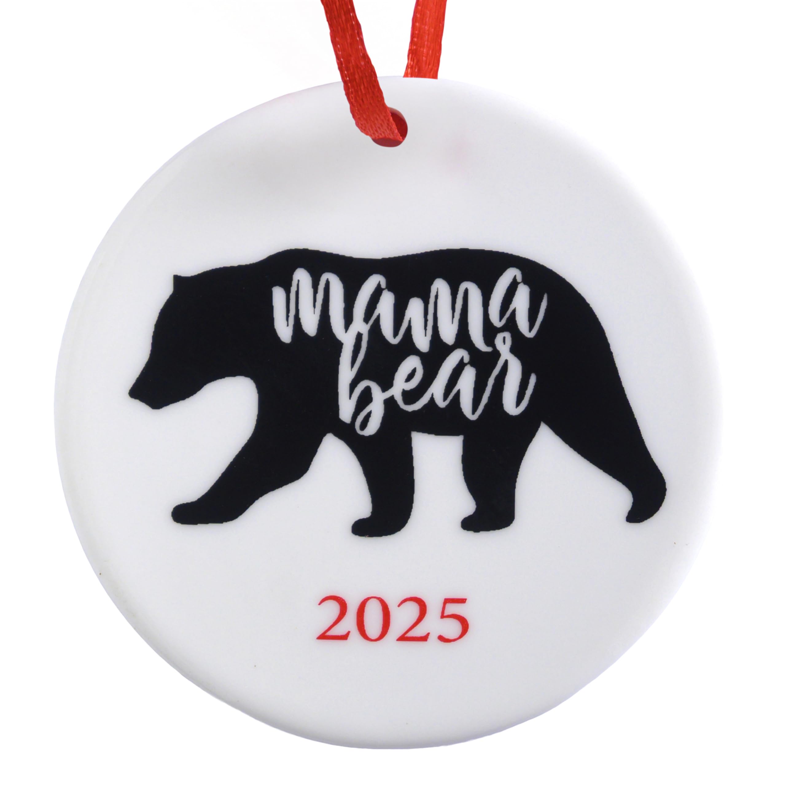Mama Bear Christmas Ornament 3 Inch, Mama Bear Ornament, Polar Bear Christmas Ornament, Best Mom Christmas Tree Decor, Super Mom