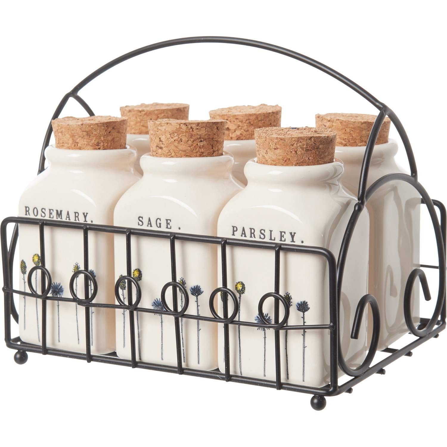Rae Dunn by Magenta 6 Jar Spice Rack (Spice Rack)