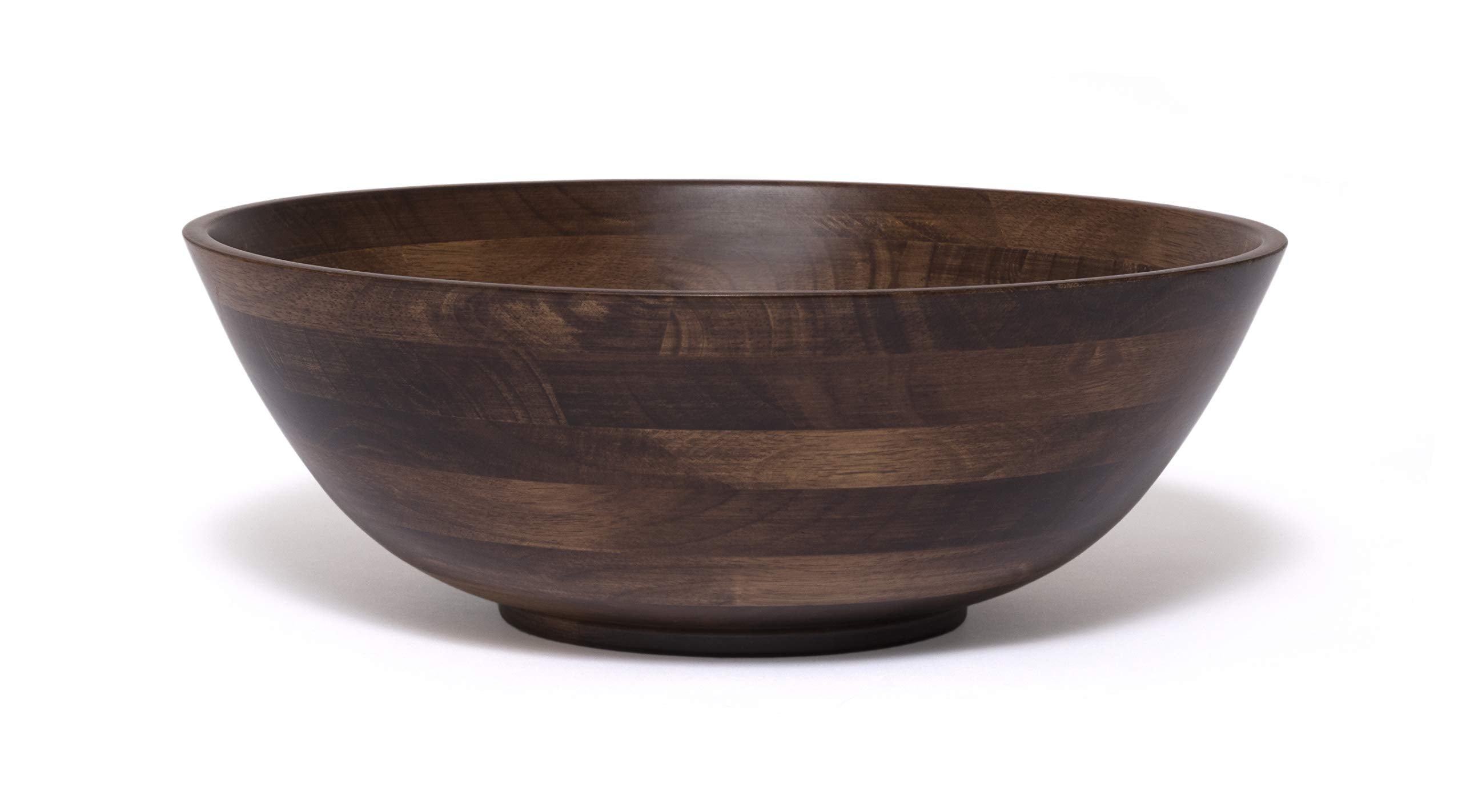 Lipper International Walnut Finished 14'' Salad Bowl, Large - Single Bowl (274Wn)