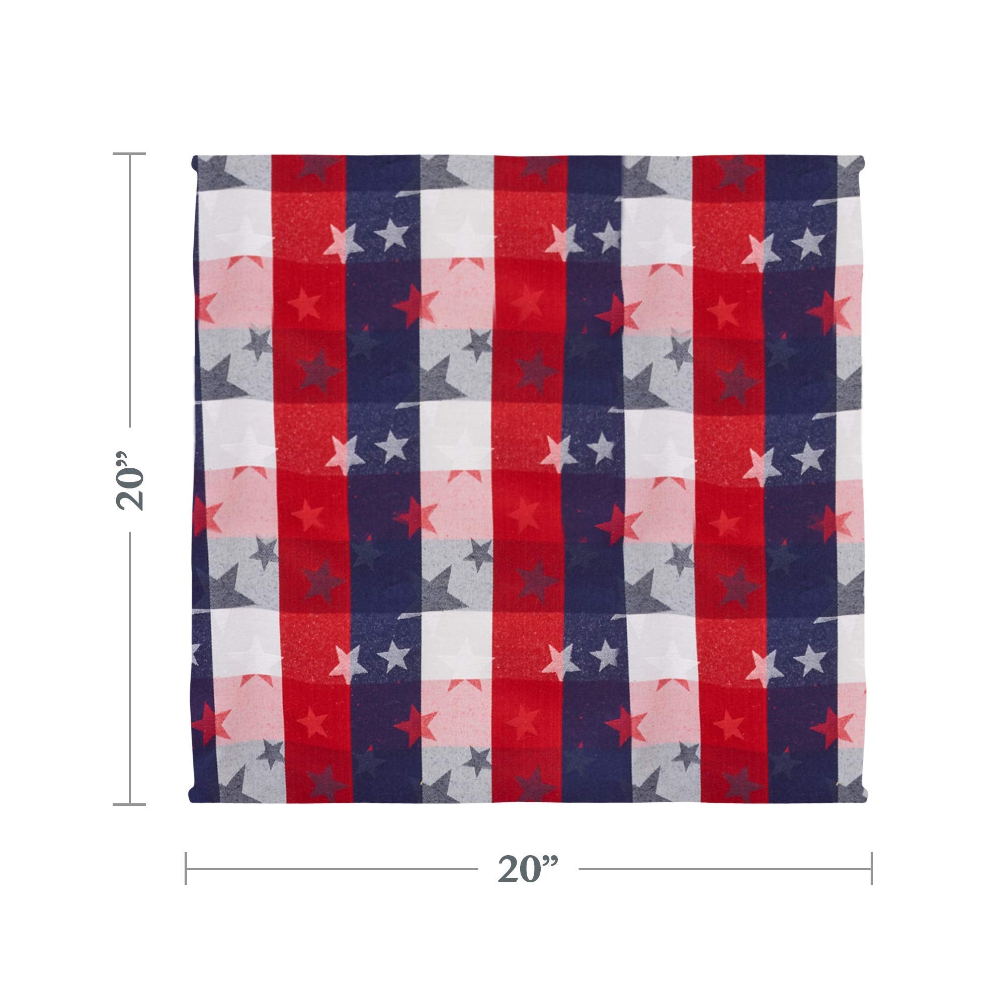 Multicolored Checkered Square Fabric Napkin, 20''