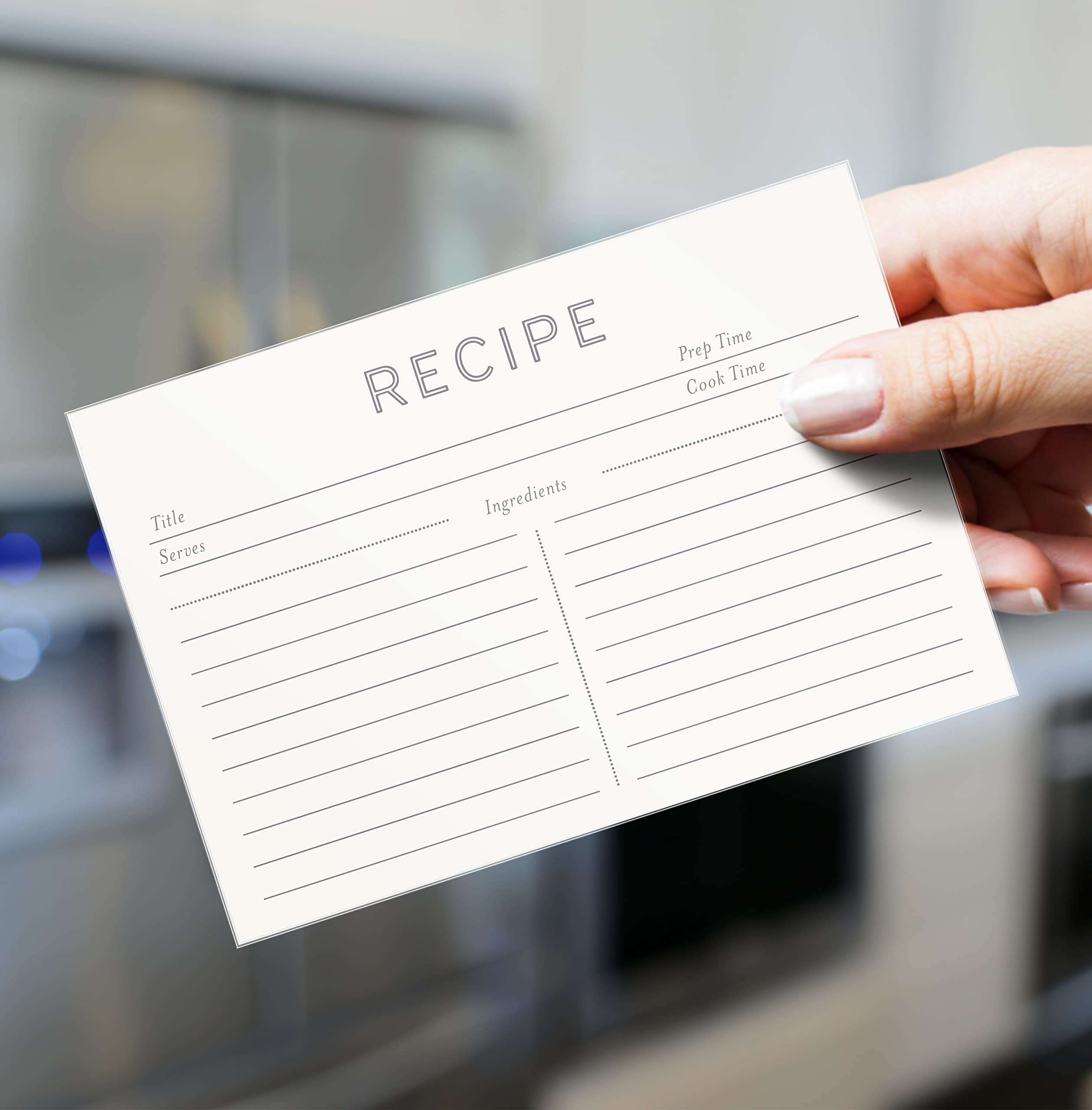 Jot & Mark Recipe Cards 3x5 Inches Blank Double Sided  50 Count (Modern Minimal)