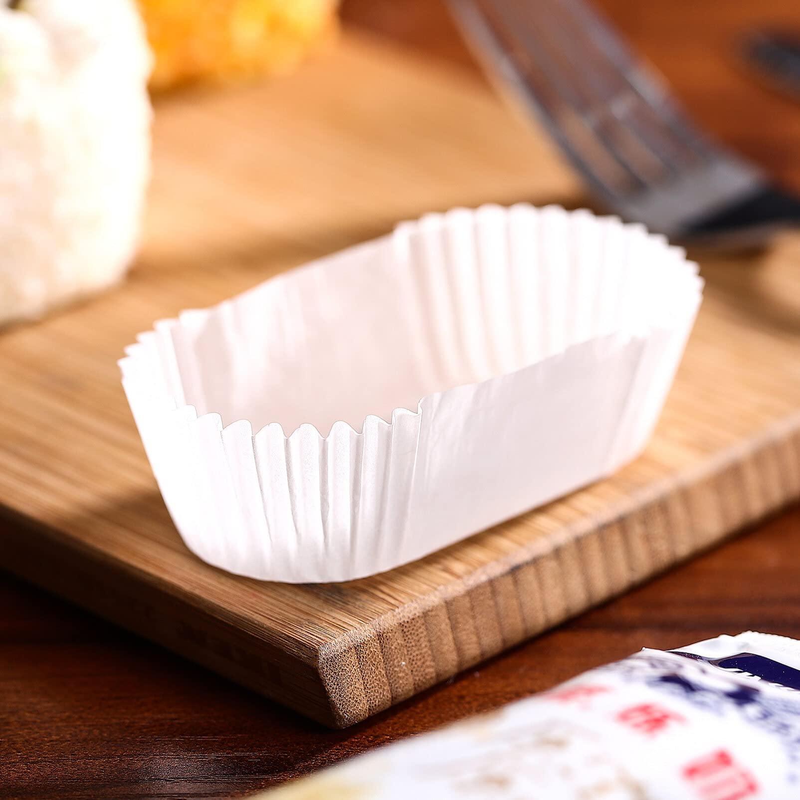 Jumbo Cupcake Liners Muffin Pan Baking Cups:1000Pcs Oval Cake Paper Muffin Cups Grease Proof Cupcake Liners Boat Shape Paper Cup