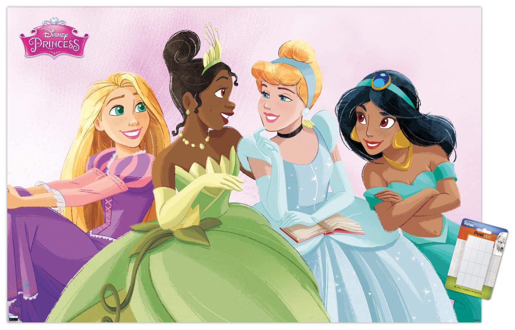 Trends International Disney Ultimate Princess Celebration-Group Wall, 22.375'' X 34'', Poster & Mount Bundle