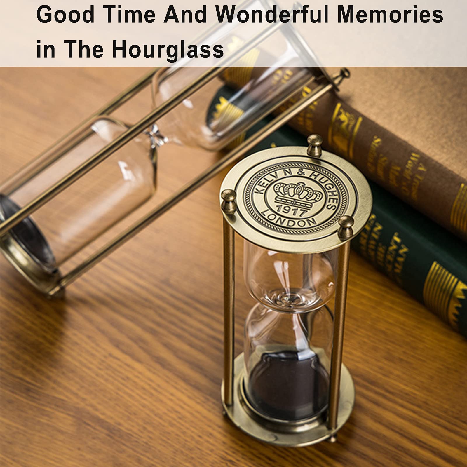 Suliao Metal Empty Hourglass Sand Timer Set:Small Brass Frame Sand Watch,Reloj De Arena,Antique Hour Glass Sandglass Diy Fillabl