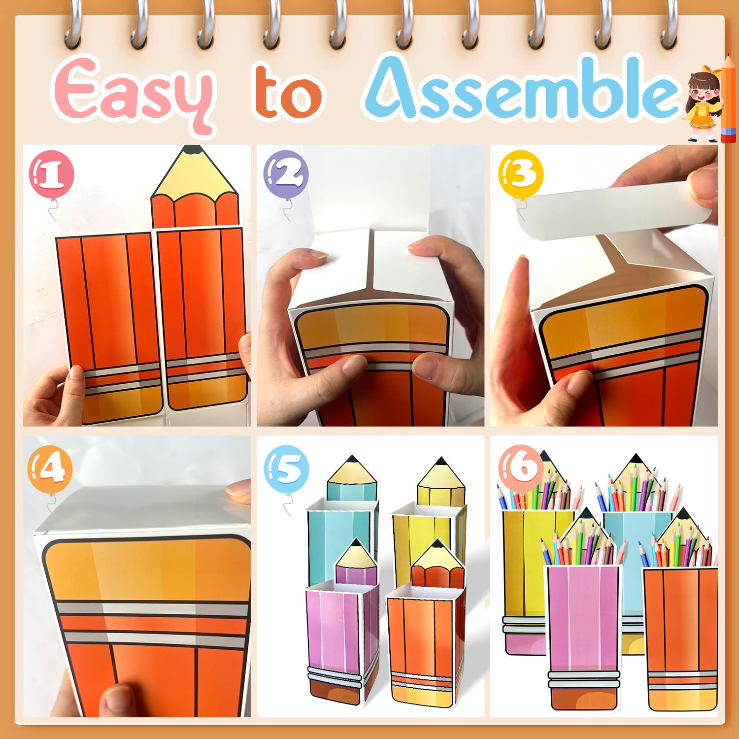 40 Pcs Welcome Back To School Pencil Candy Boxes Popcorn Holders Pencil Gift Boxes Pencil Popcorn Boxes Thanks Teacher Popcorn H