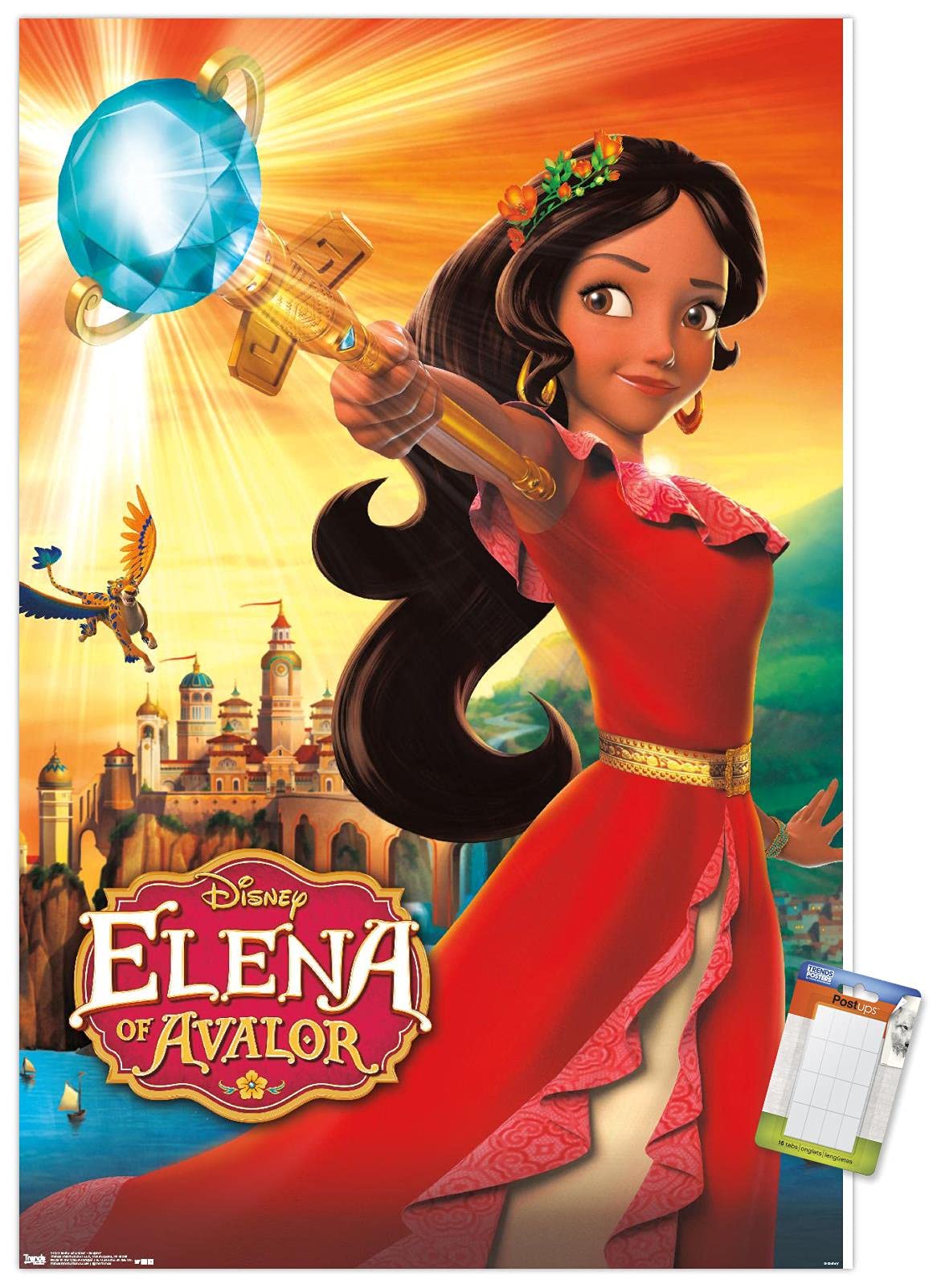 Trends International Disney Elena Of Avalor - One Sheet Wall Poster, 22.375'' X 34'', Premium Poster & Mount Bundle