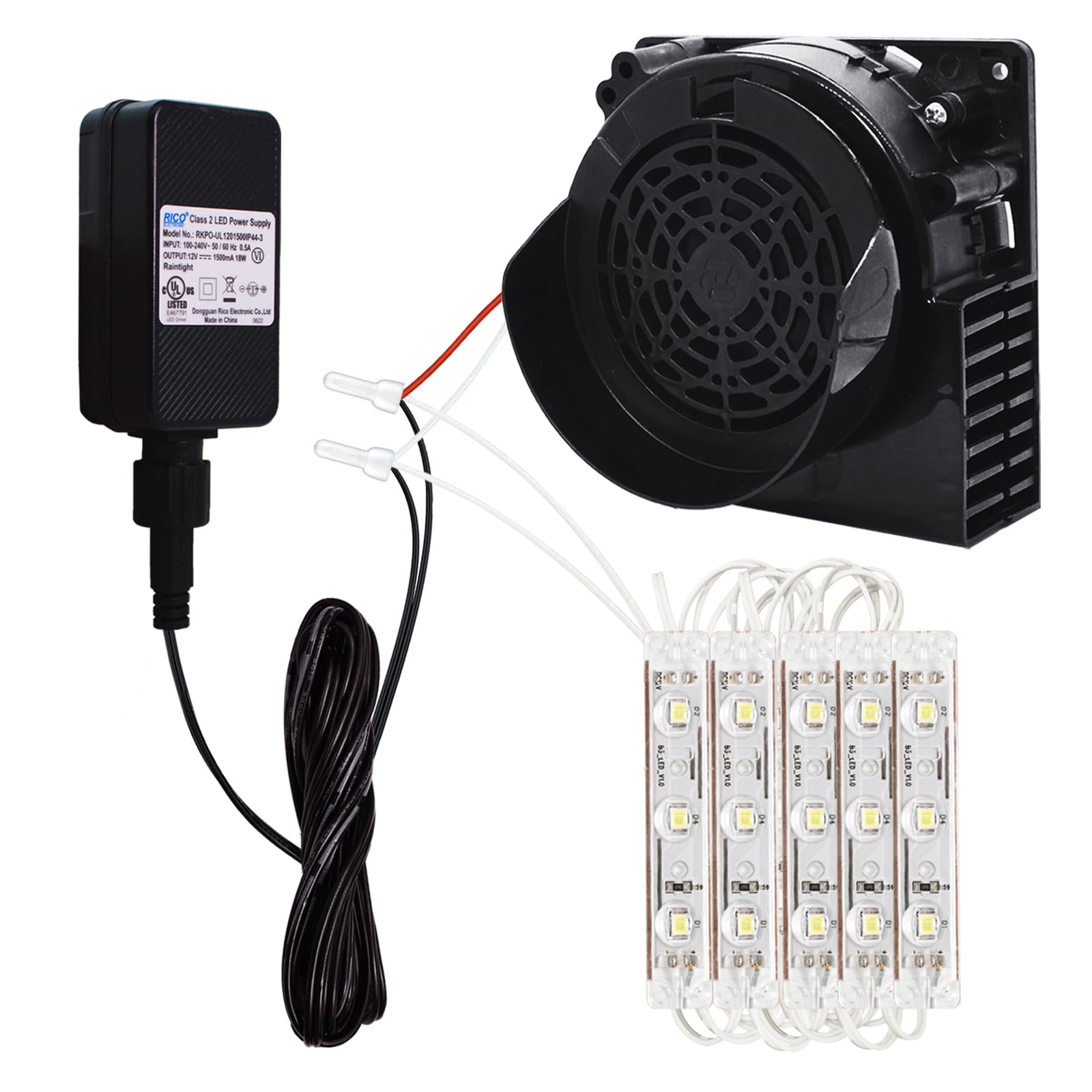 DONGERMAER Replacement Inflatable Fan Replacement, 1.5A Adapter for Christmas HalloweenYard Inflatables Blow Up Outdoor Inflatab