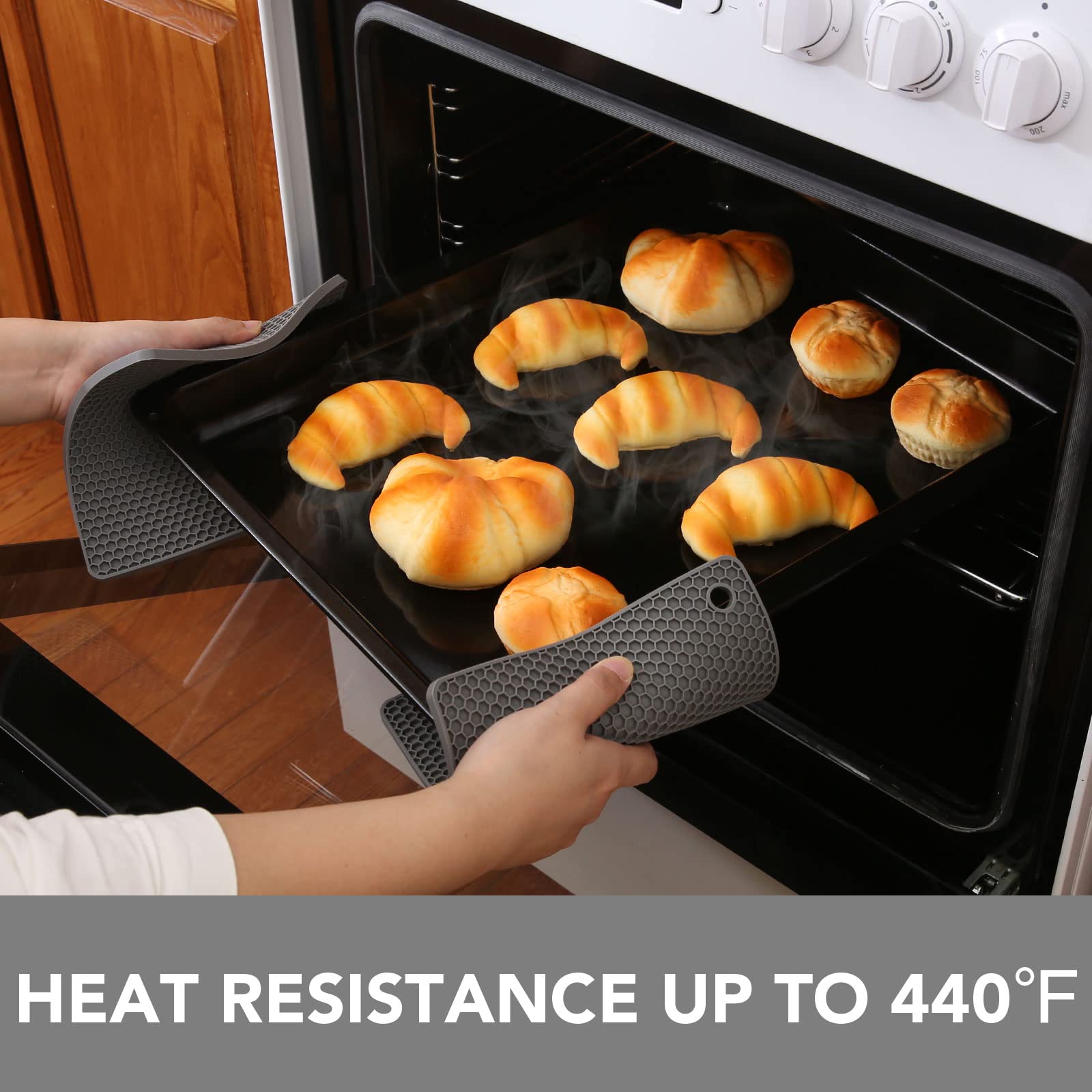 Joyhalo Trivets For Hot Dishes - Hot Pads For Kitchen, Silicone Pot Holders For Hot Pots And Pans, Silicone Mats For Kitchen Cou