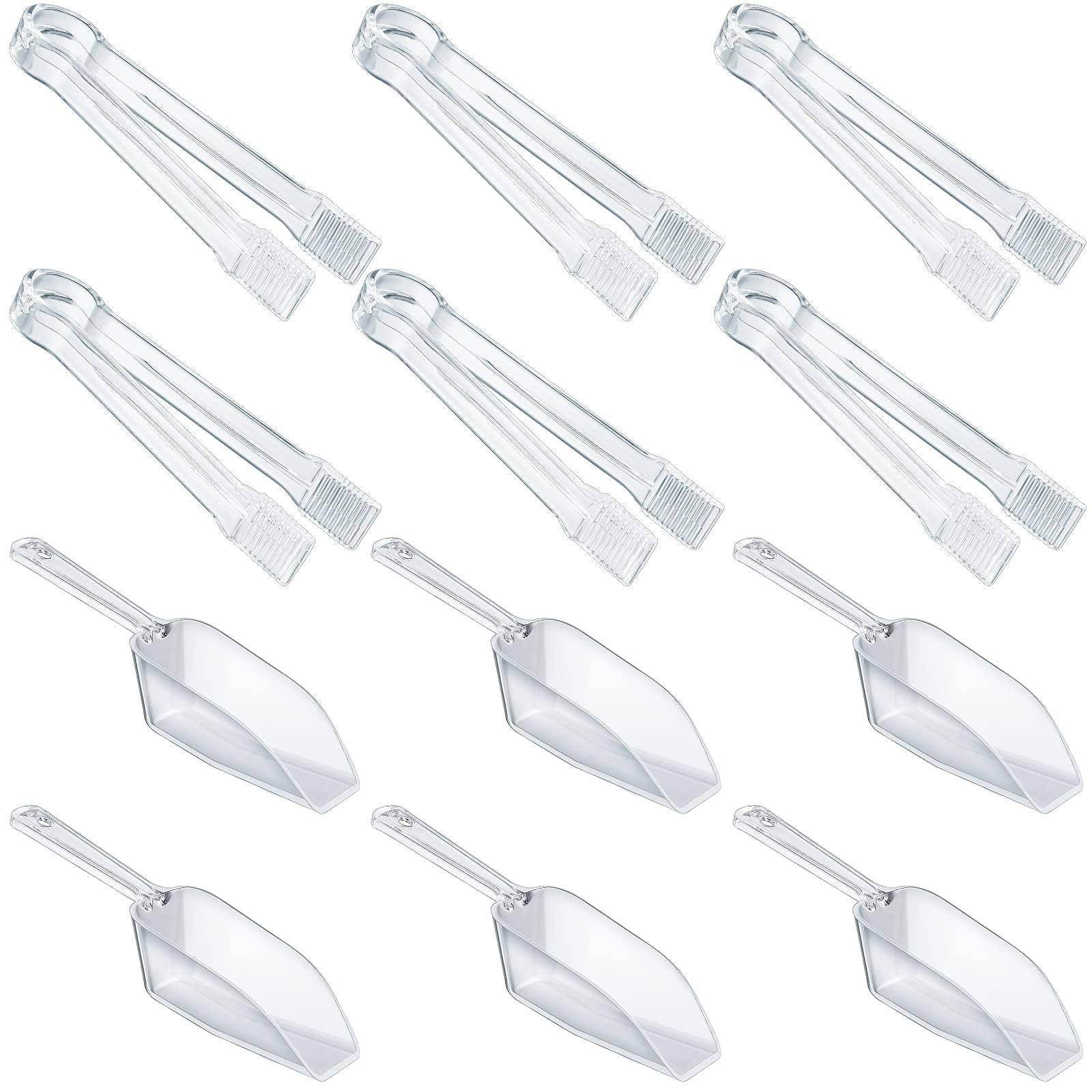 Plastic Serving Tongs Mini Kitchen Tongs Kitchen Tongs Utility And Plastic Kitchen Scoops Clear Ice Scoop Mini Clear Buffet Scoo