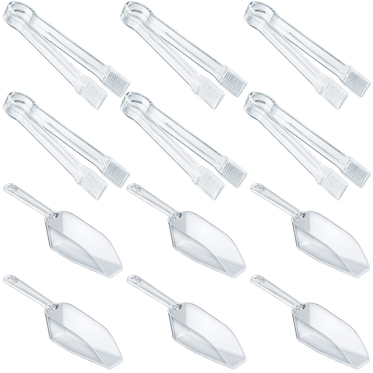 Plastic Serving Tongs Mini Kitchen Tongs Kitchen Tongs Utility And Plastic Kitchen Scoops Clear Ice Scoop Mini Clear Buffet Scoo