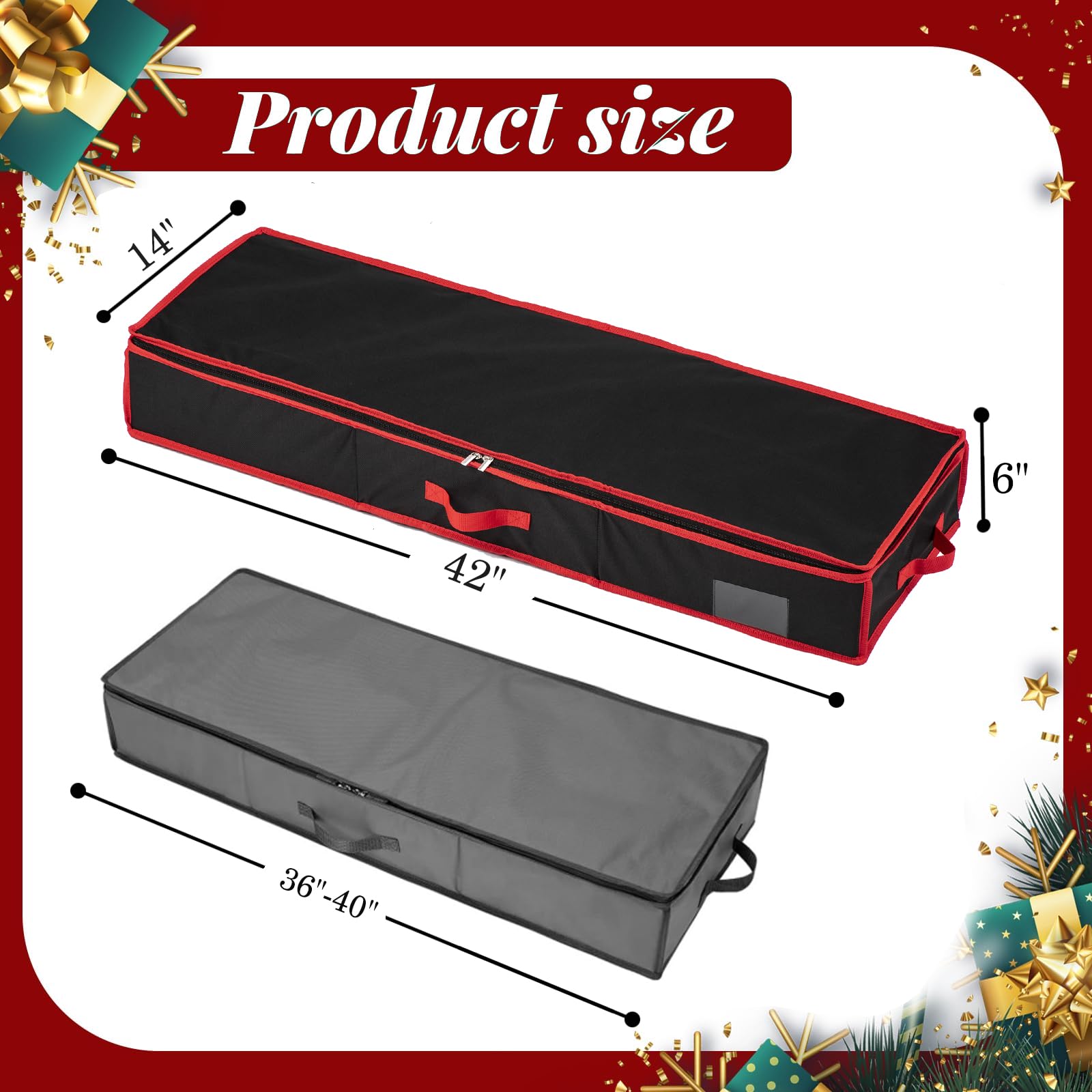 Kiphca Wrapping Paper Organizer Storage Wrapping Paper Storage, 600D Oxford Fits Ribbon, Ornaments, Holiday Accessories Flexible