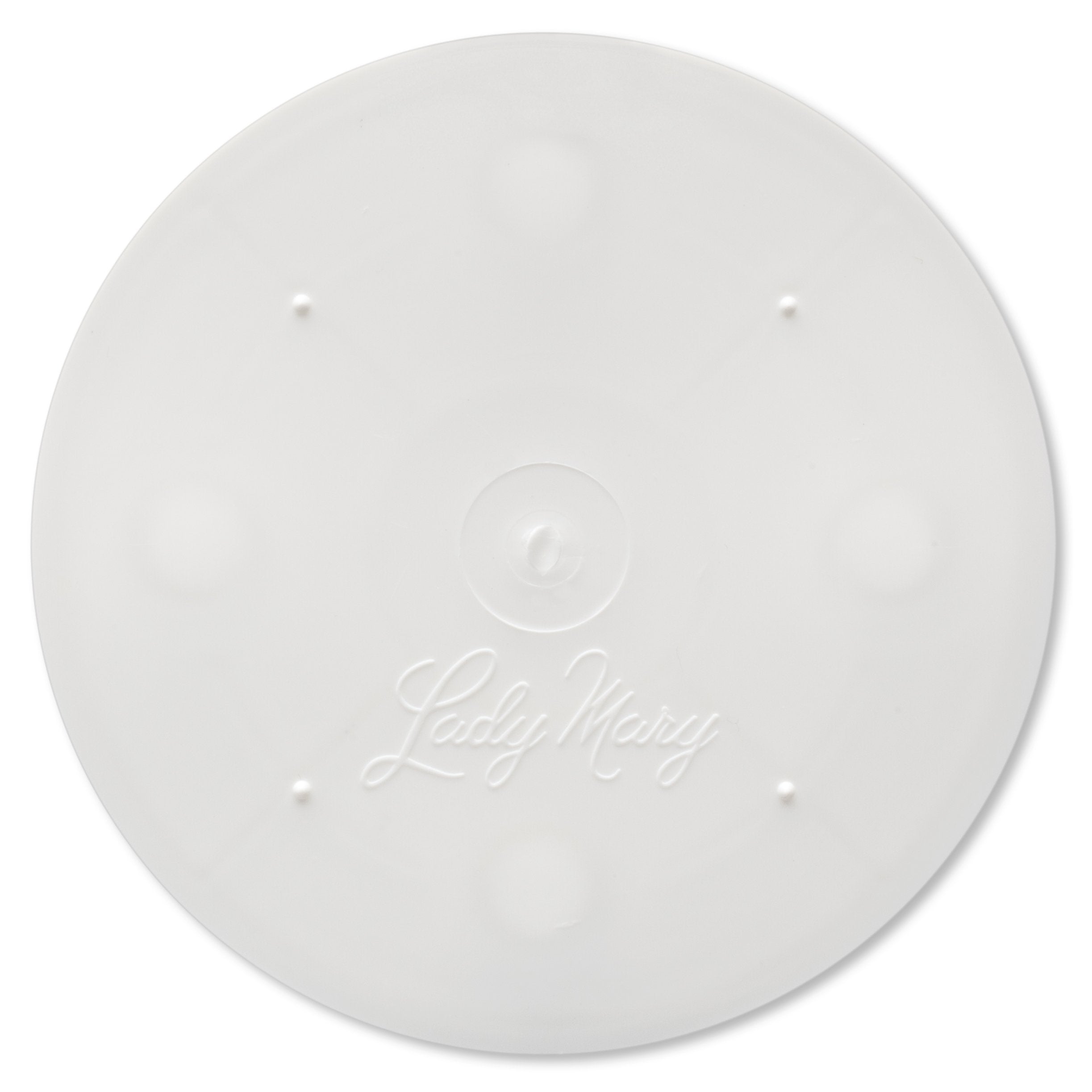 Ateco Lady Mary Separator Plate, 6'' Diameter, 2-Pack, White