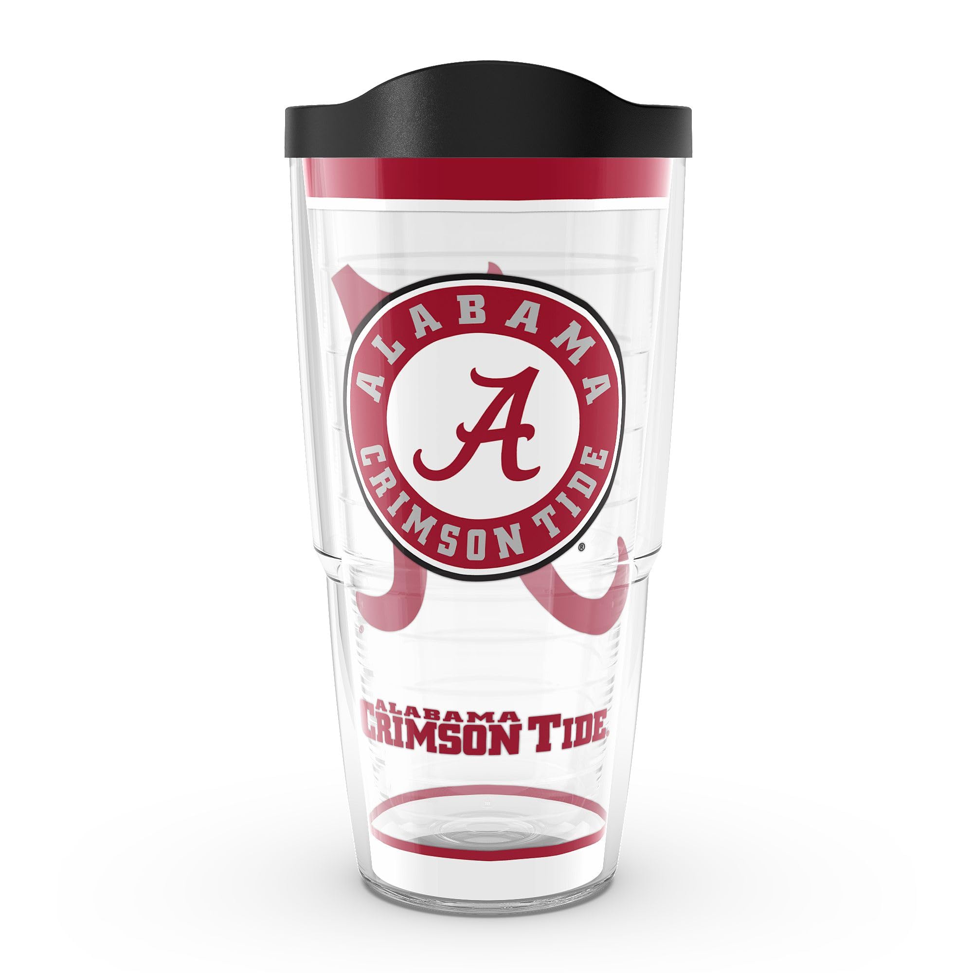 Tervis Made in USA Double Walled University of Alabama Crimson Tide Insulated Tumbler Cup Keeps Drinks Cold & Hot, 24oz, Traditi