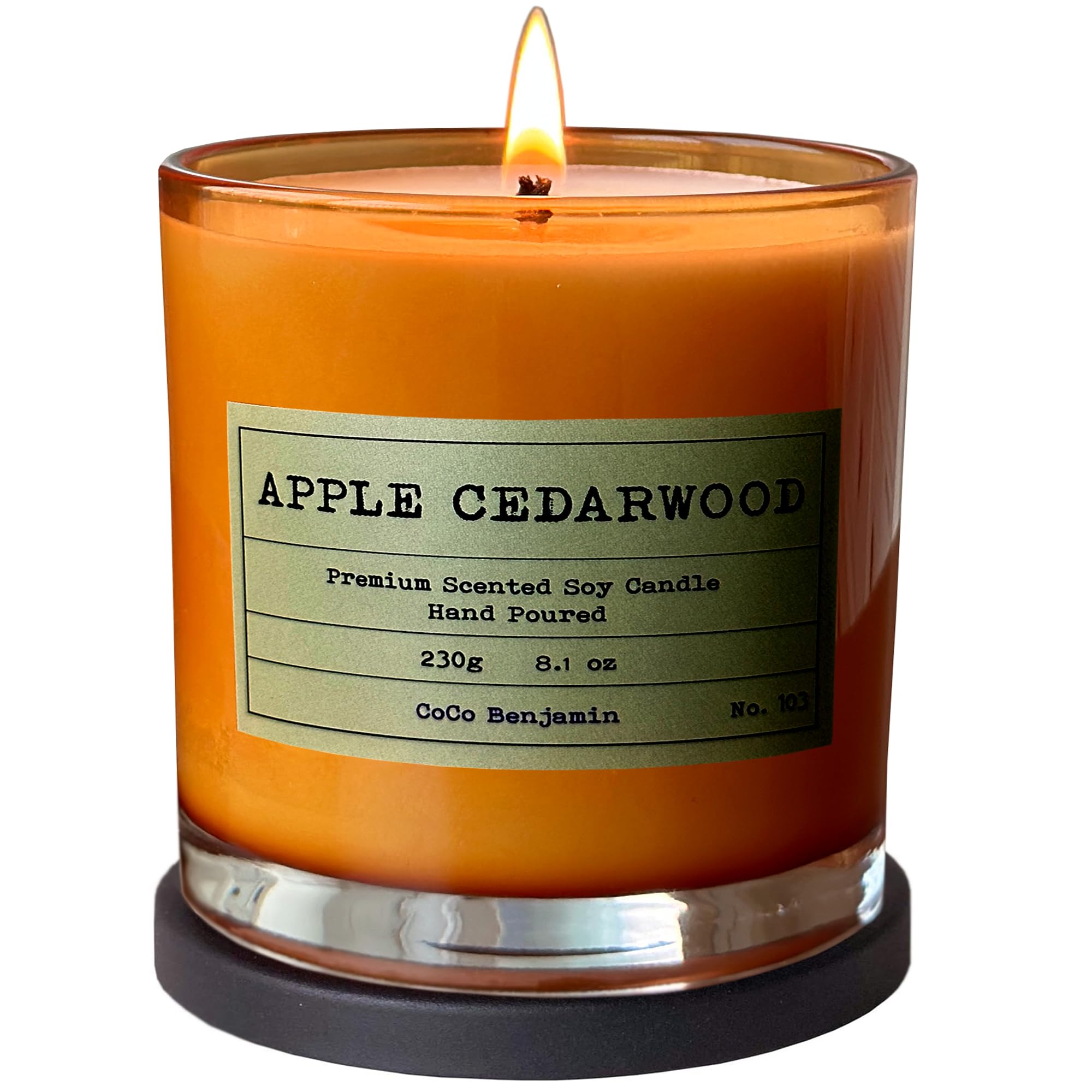 100% Soy, Highly Scented, Hand Poured Soy Candle, 8.1 Oz (Mango Tangerine Tonka)