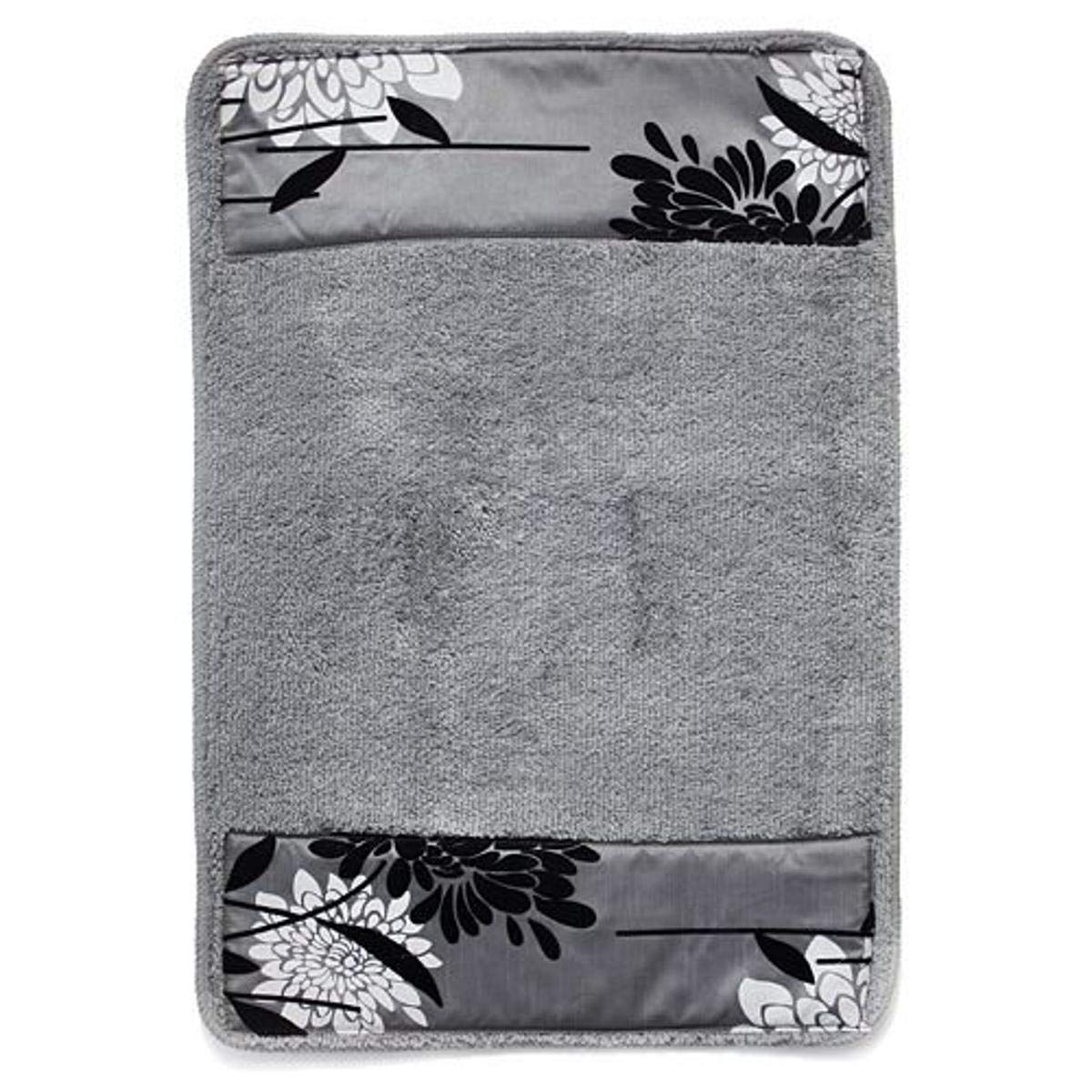 Popular Bath Bath Rug, Erica Collection, 21'' X 32'', Grey
