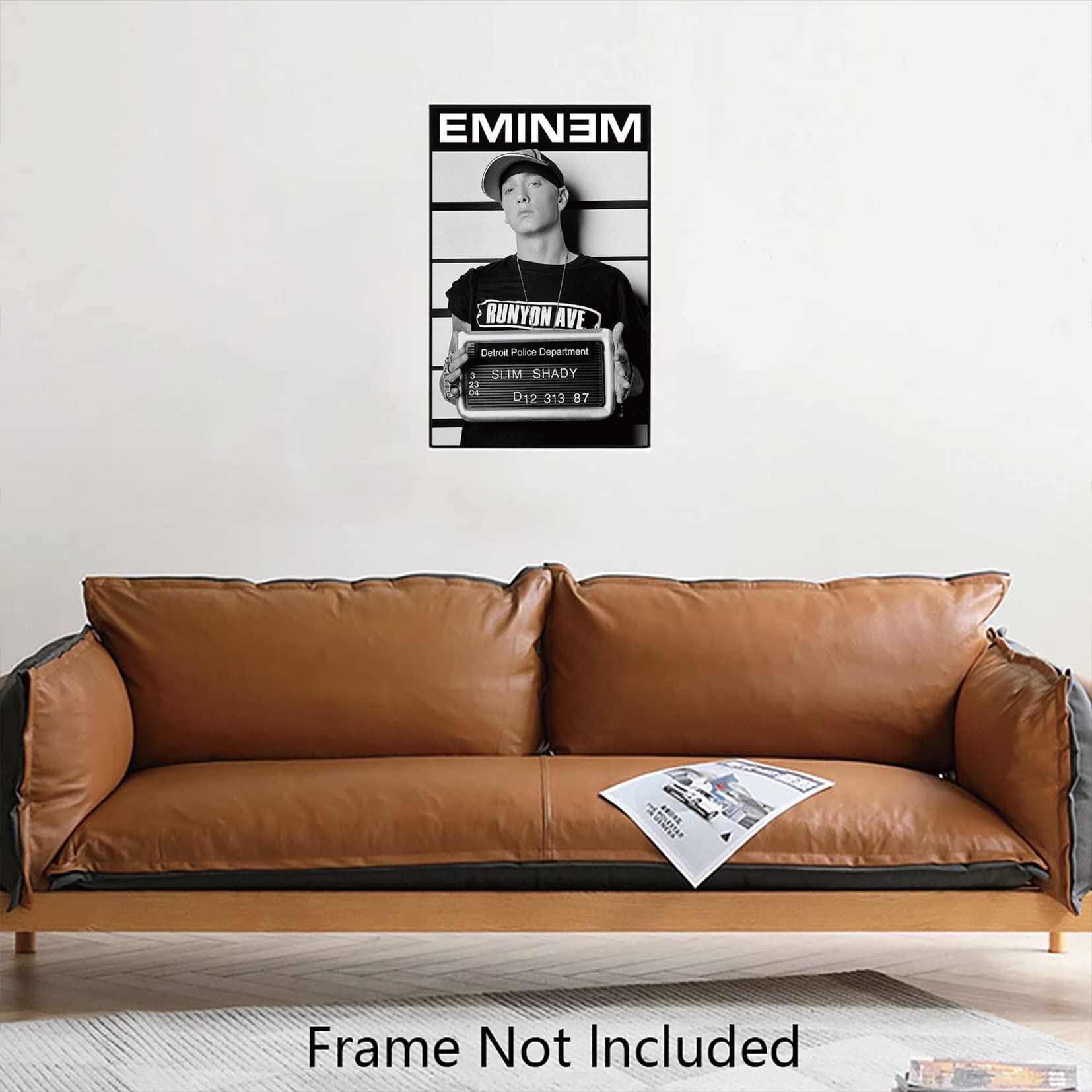 FatCat Wall Graphics Eminem (Mugshot) Poster Frameless Gift 12 x 18 inch(30cm x 46cm)-S-193