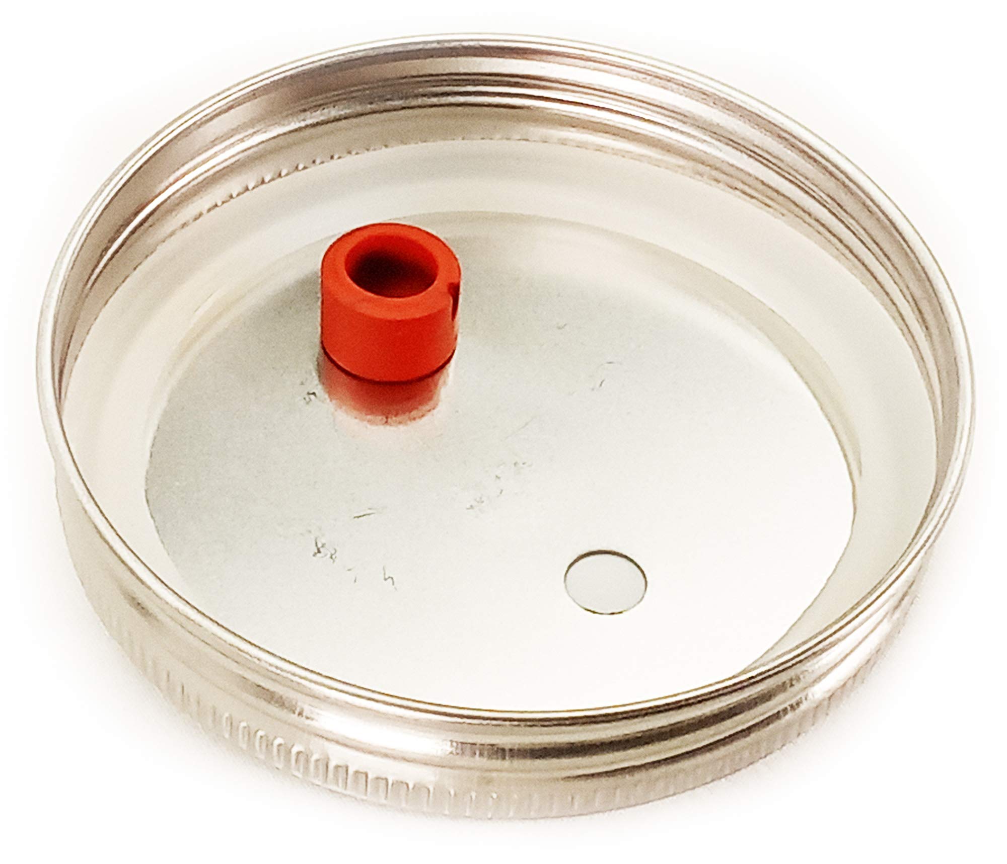 Mushroom Jar Lid For Grain Spawn Stainless Steel Metal Wide Mouth (6 Pack)