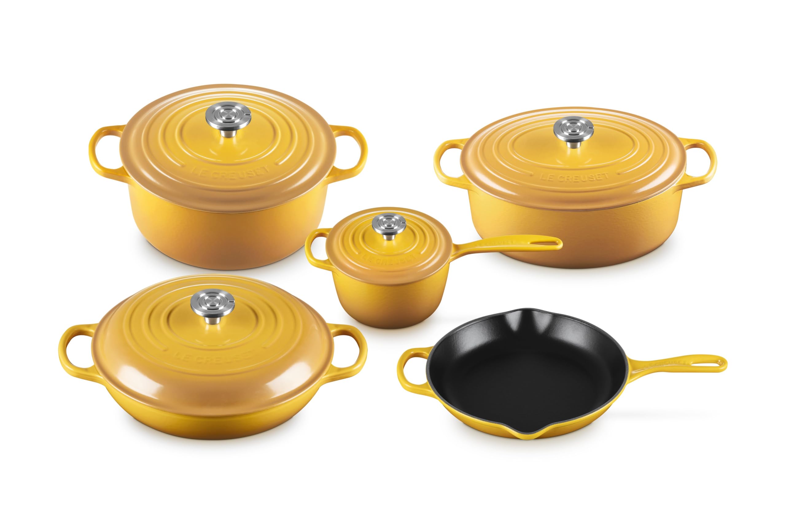 Le Creuset Enameled Cast Iron Signature Cookware Set, 9 pc., Nectar