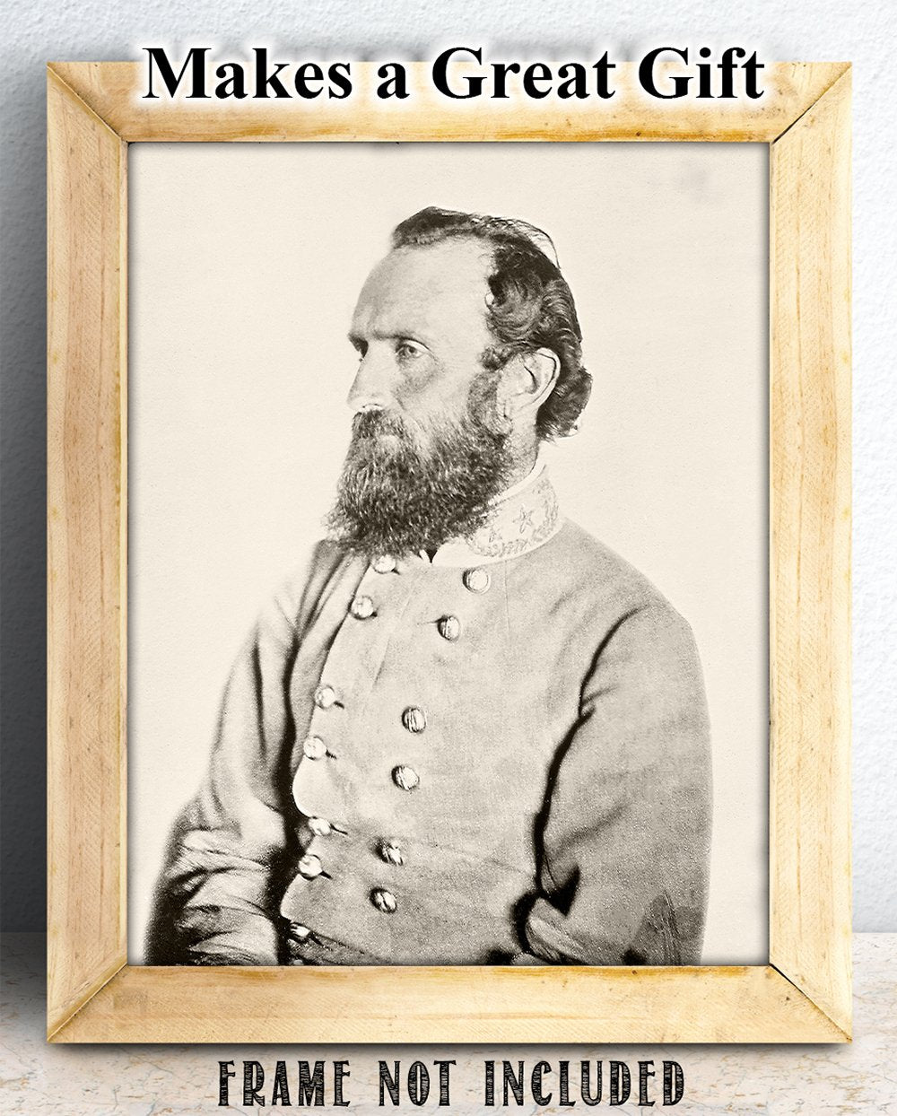 Confederate General Stonewall Jackson - 11X14 Unframed Art Print - Great Home Decor Under $15