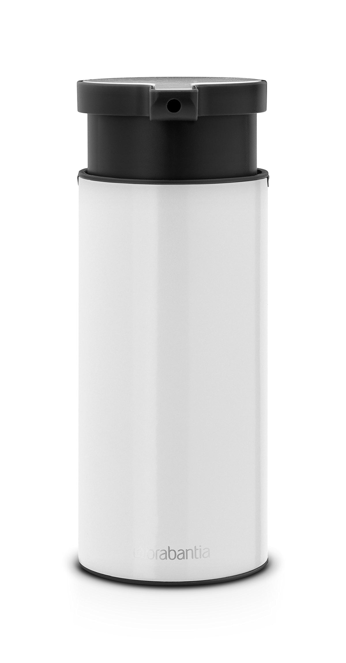 Brabantia Soap Dispenser 6.7Oz (White) Handwash, Lotion, Shampoo Pump For Bathroom/Kitchen - Easy Refill, Easy Clean