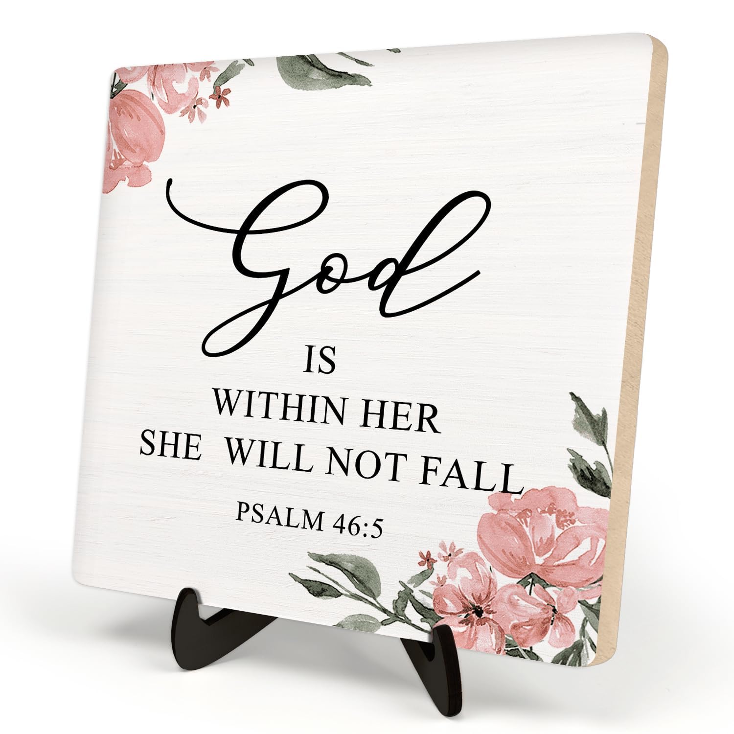 Bible Verse Sign, Christian Sign, Table Art Signs, Wooden Sign Desk Decor, Positive Home Dcor, Motivational Scripture Gift,God I