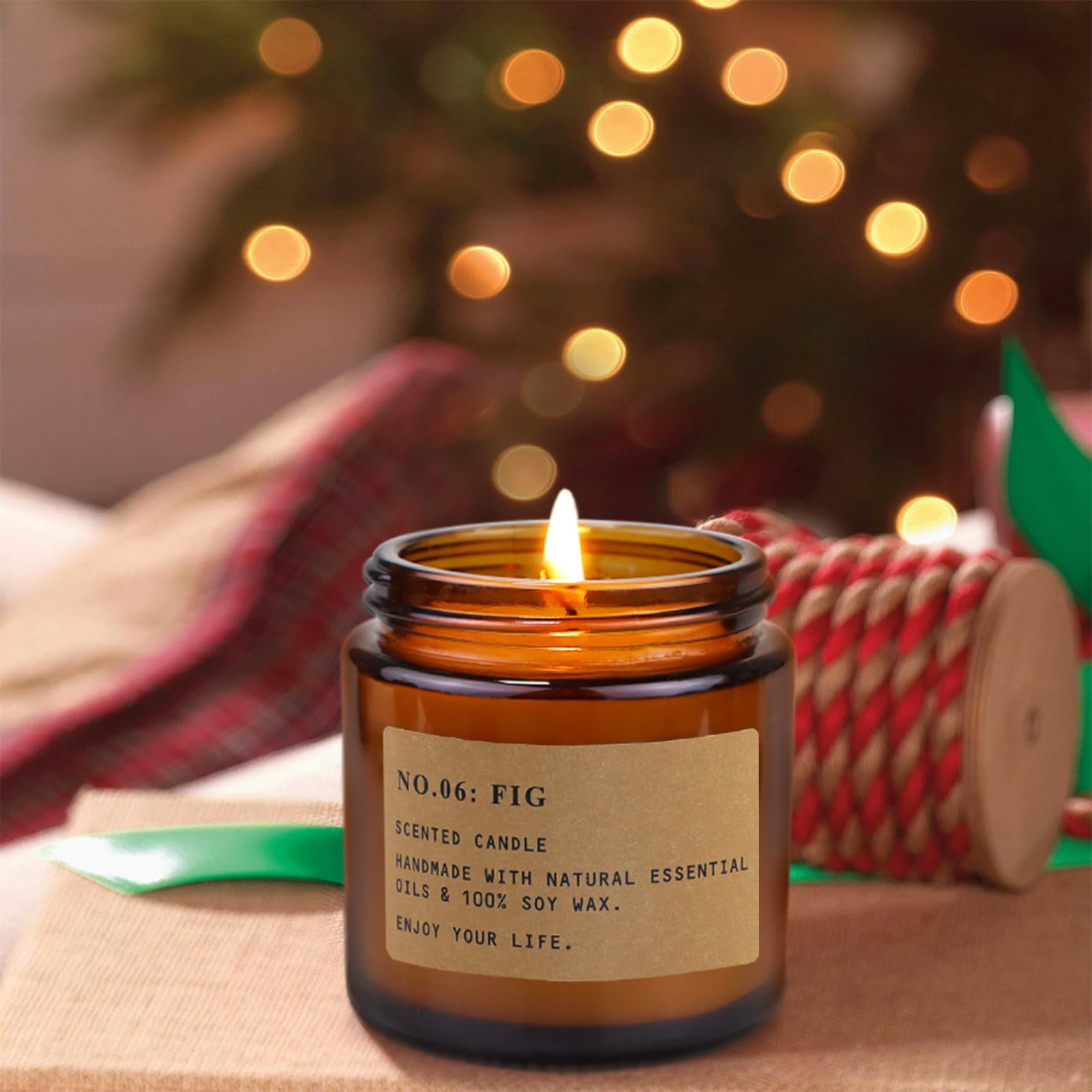 8 Pack Candles for Home Scented, Aromatherapy Jar Candle Gifts for Women, Natural Soy Wax Amber Candles Set, Scented Candles Set