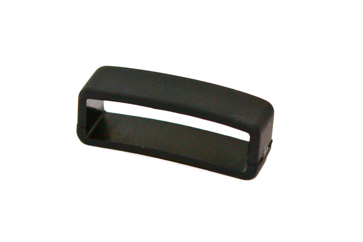 SIZE 20MM BLACK RUBBER REPLACEMENT WATCH BAND STRAP LOOP