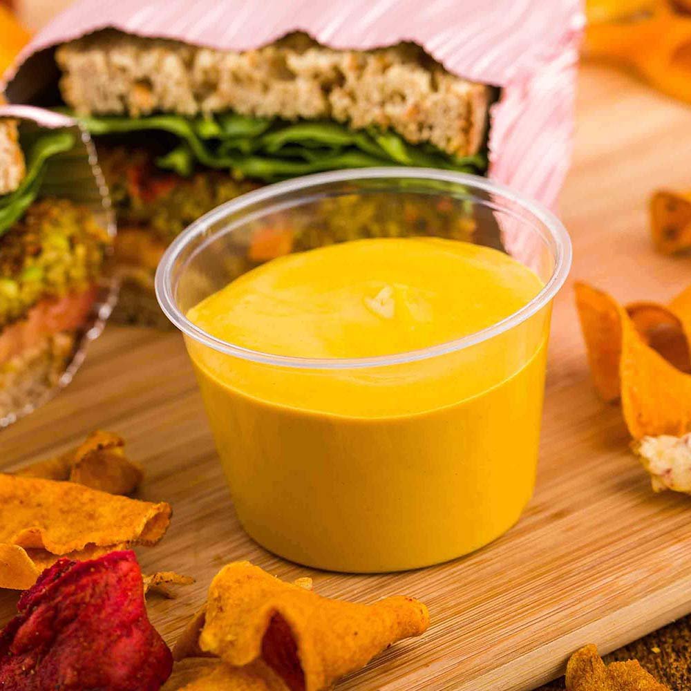 Restaurantware Basic Nature 4 Ounce Sauce Cups 100 Condiment Cups - Lids Sold Separately Disposable Clear Pla Plastic Portion Cu