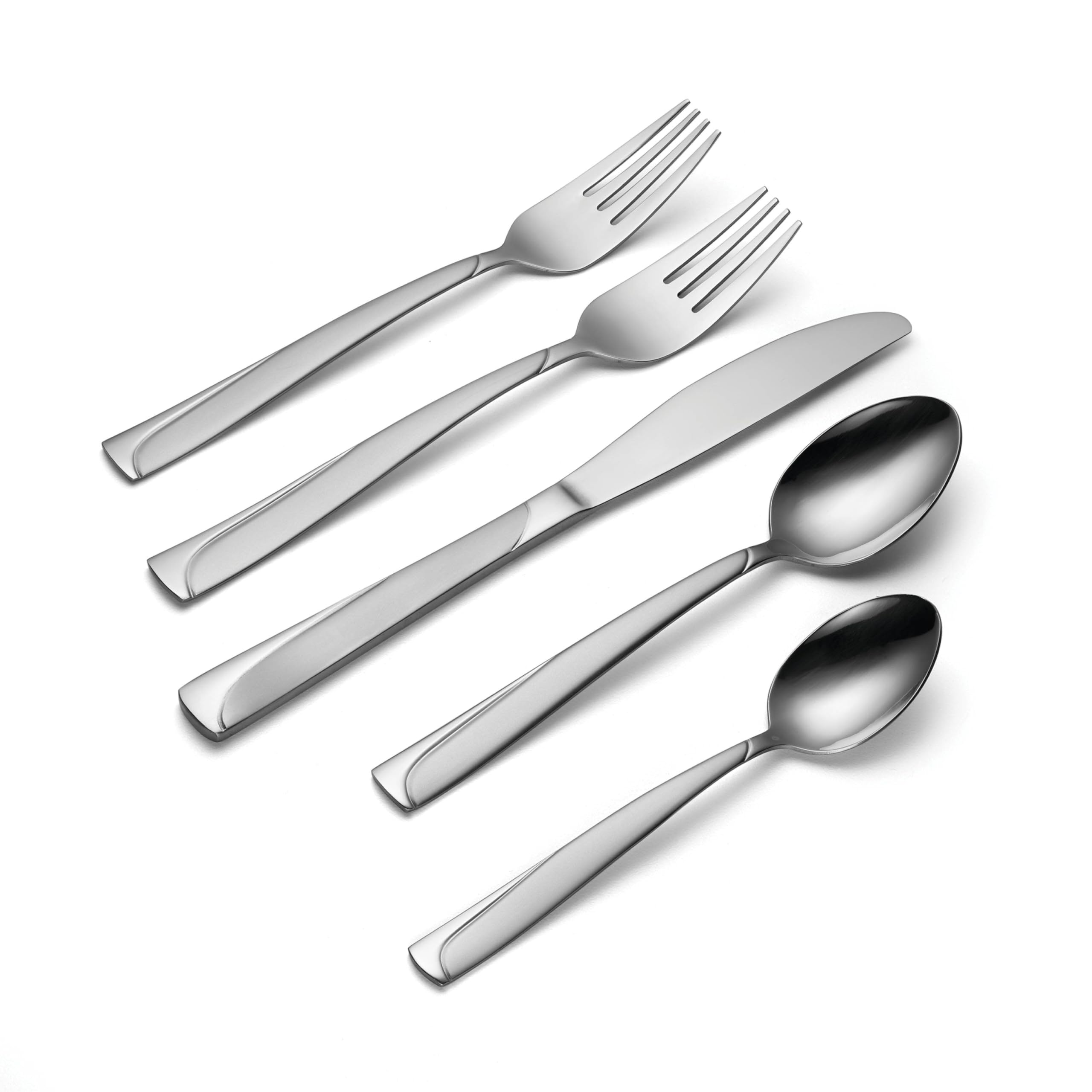 Oneida, Service For 8 Madeline 51 Piece Everyday Flatware Caddy, 18/0 Stainless Steel, Silverware Set