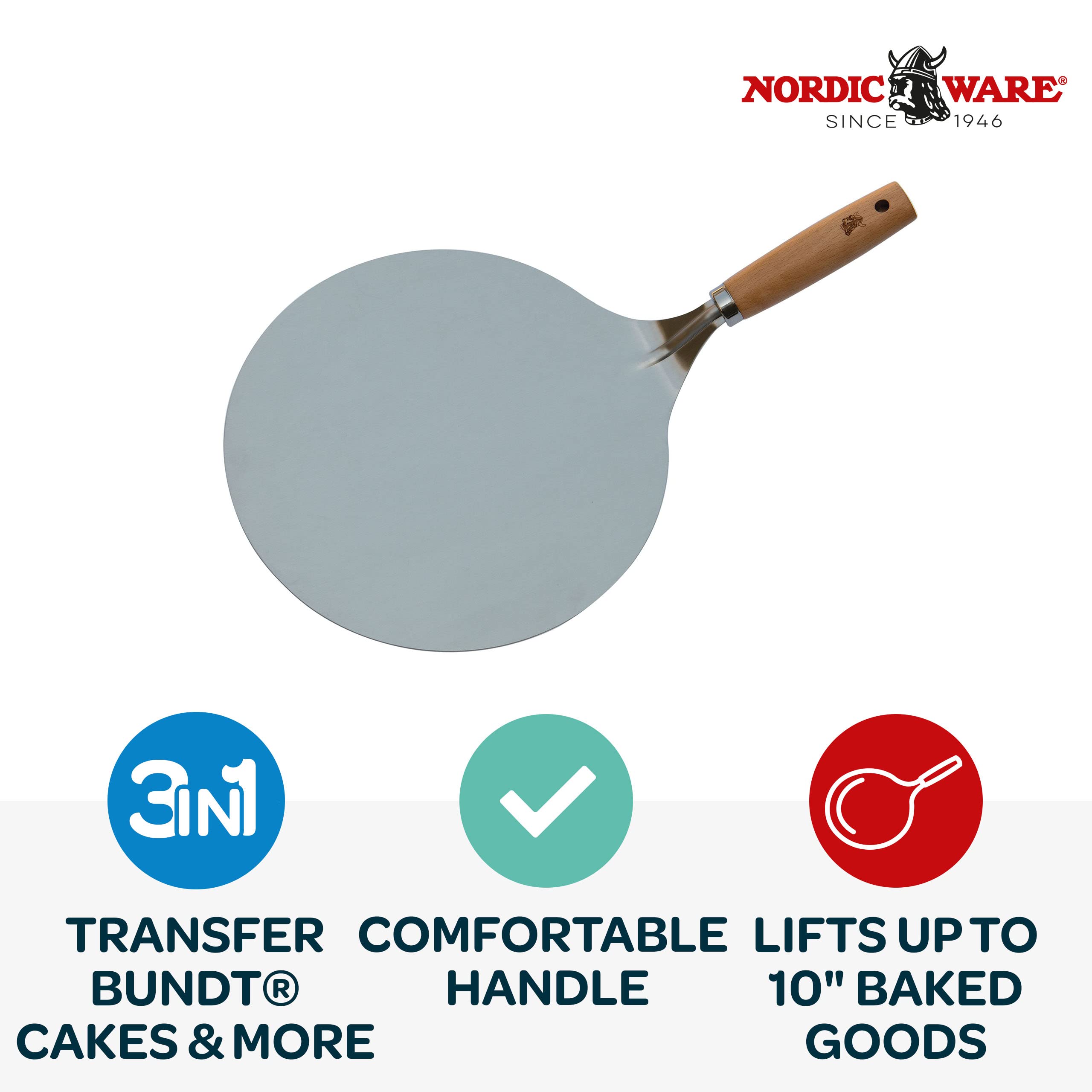 Nordic Ware Cake Lifter, 16.5 X 10 Inches, Stainless Steel