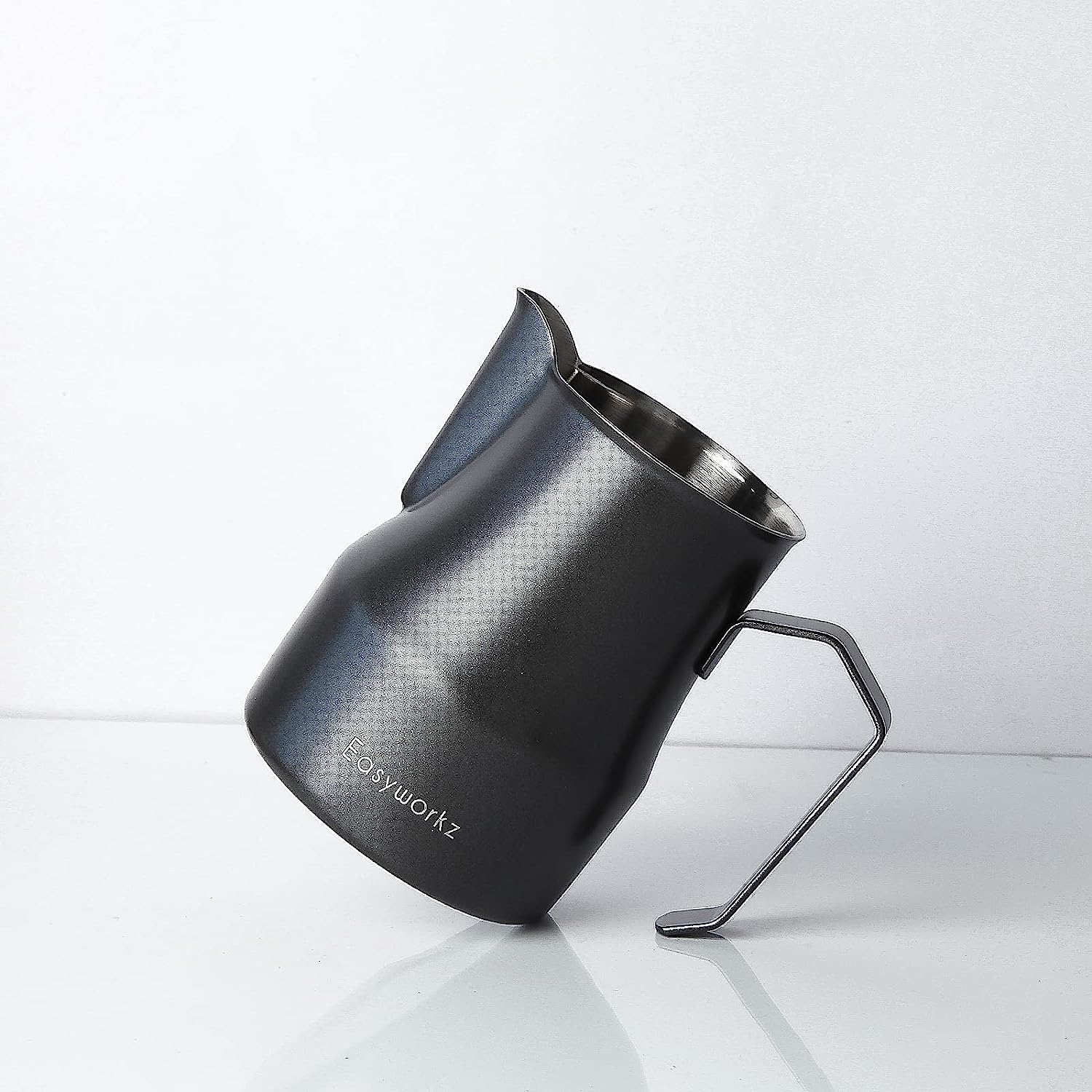 Easyworkz Espresso Steaming Pitcher Stainless Steel 12 Oz Coffee Frothing Picther Milk Jug Cappuccino Latte Art Cup