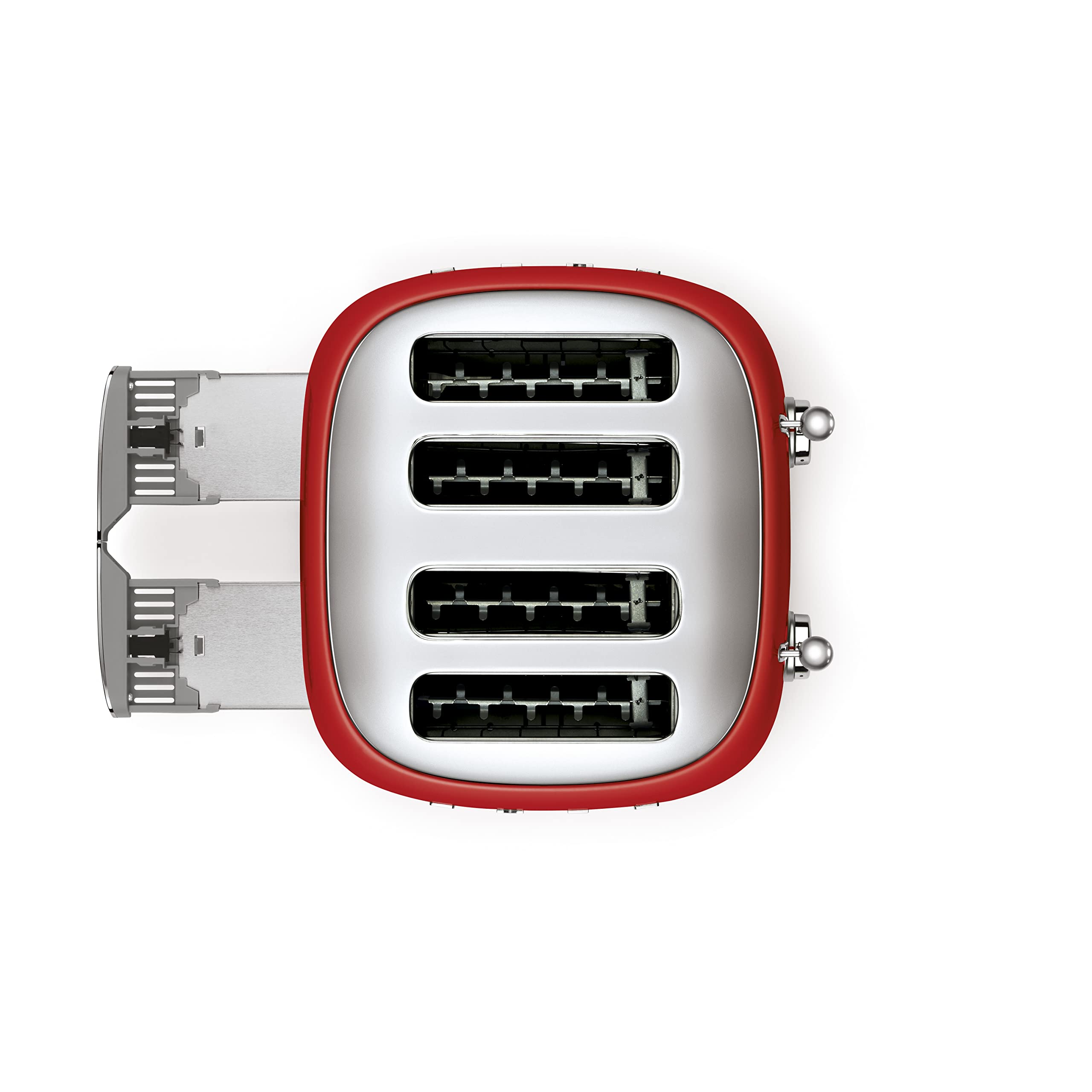 Smeg 50S Retro Line Red 4X4 Slot Toaster