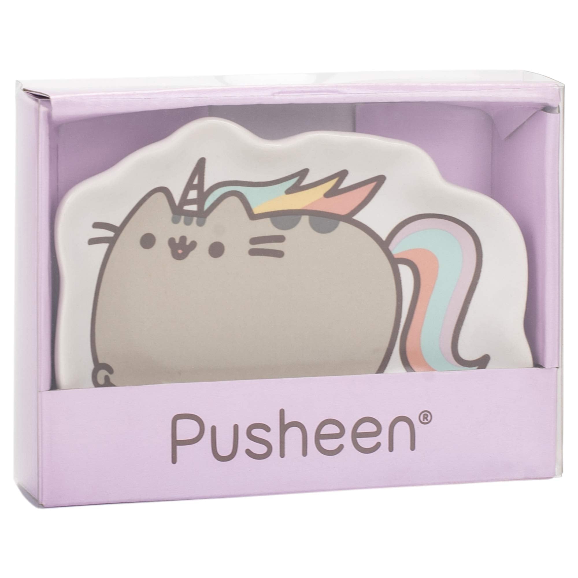 Enesco Pusheen by Our Name is Mud Pusheenicorn Stoneware Dish  Multicolor  4.5 Inches Trinket Tray