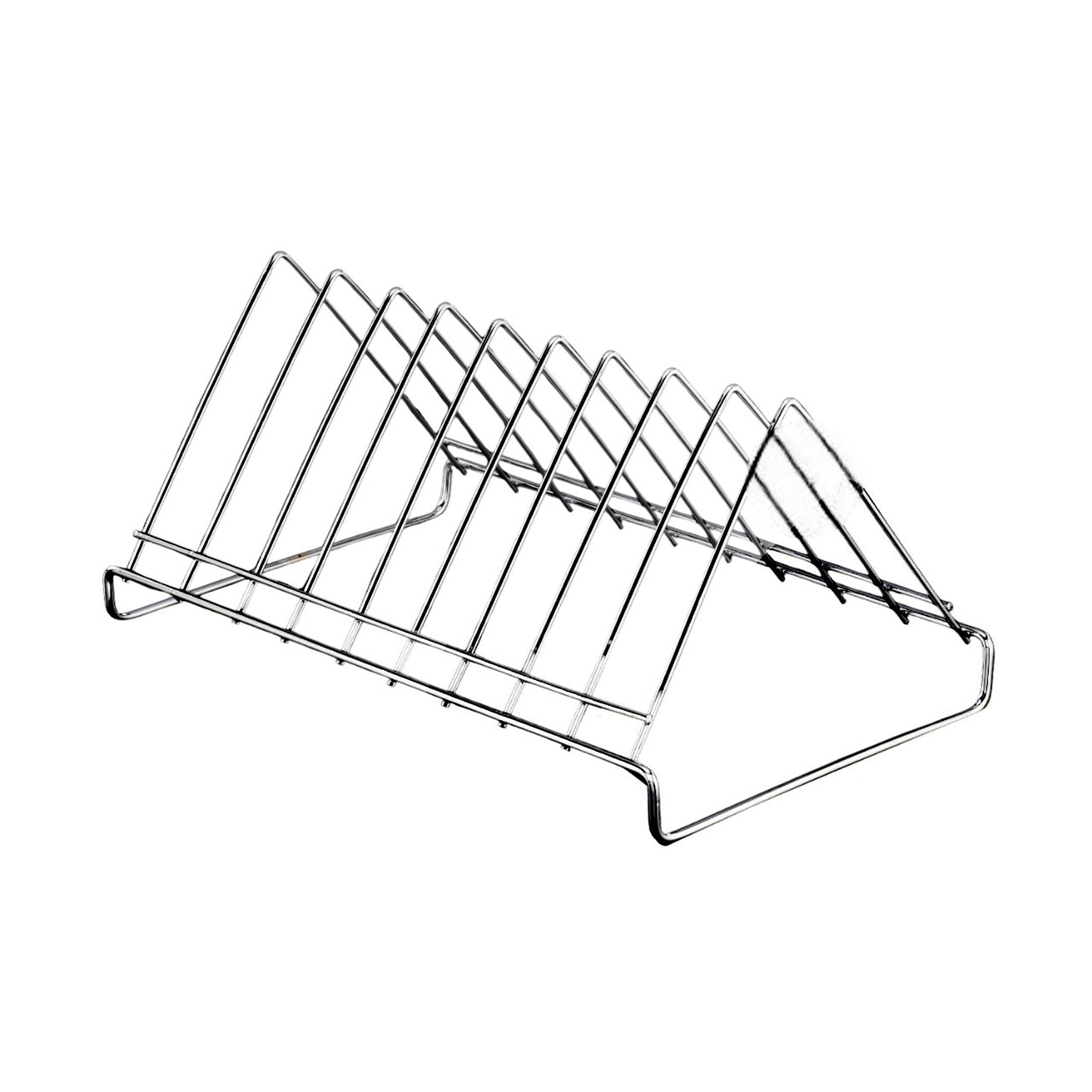 Gridkitchen Stainless Steel V Shape Steel Plate Stand Dish Rack Lid Holder Kitchen Organizer Steel Plate Rack