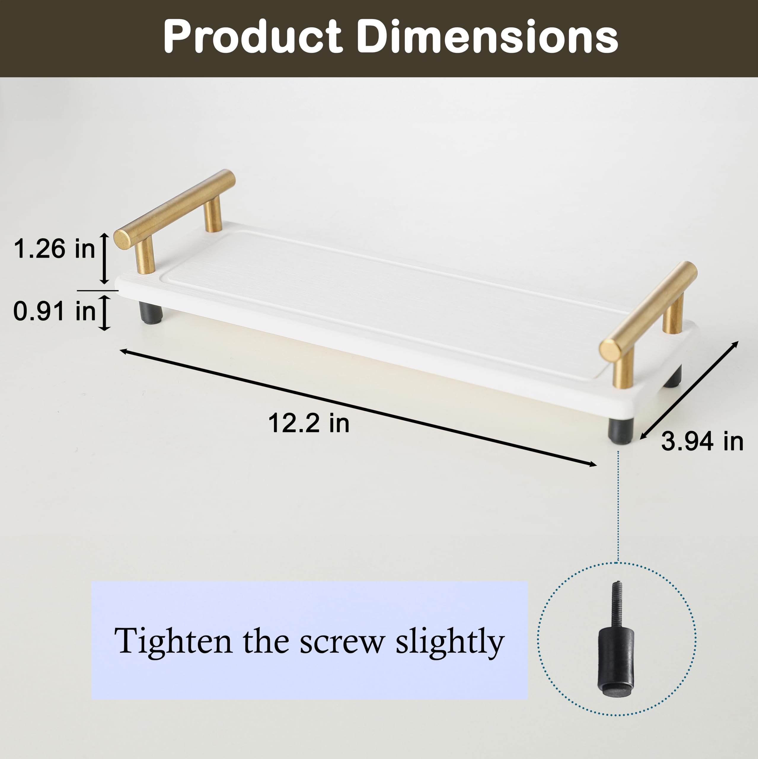 Blissju 2Pcs Water Absorbent Diatomite Tray For Sink, Instant Dry Sink Caddy, Stone Drying Tray With Metal Handle, Keeping Kitch