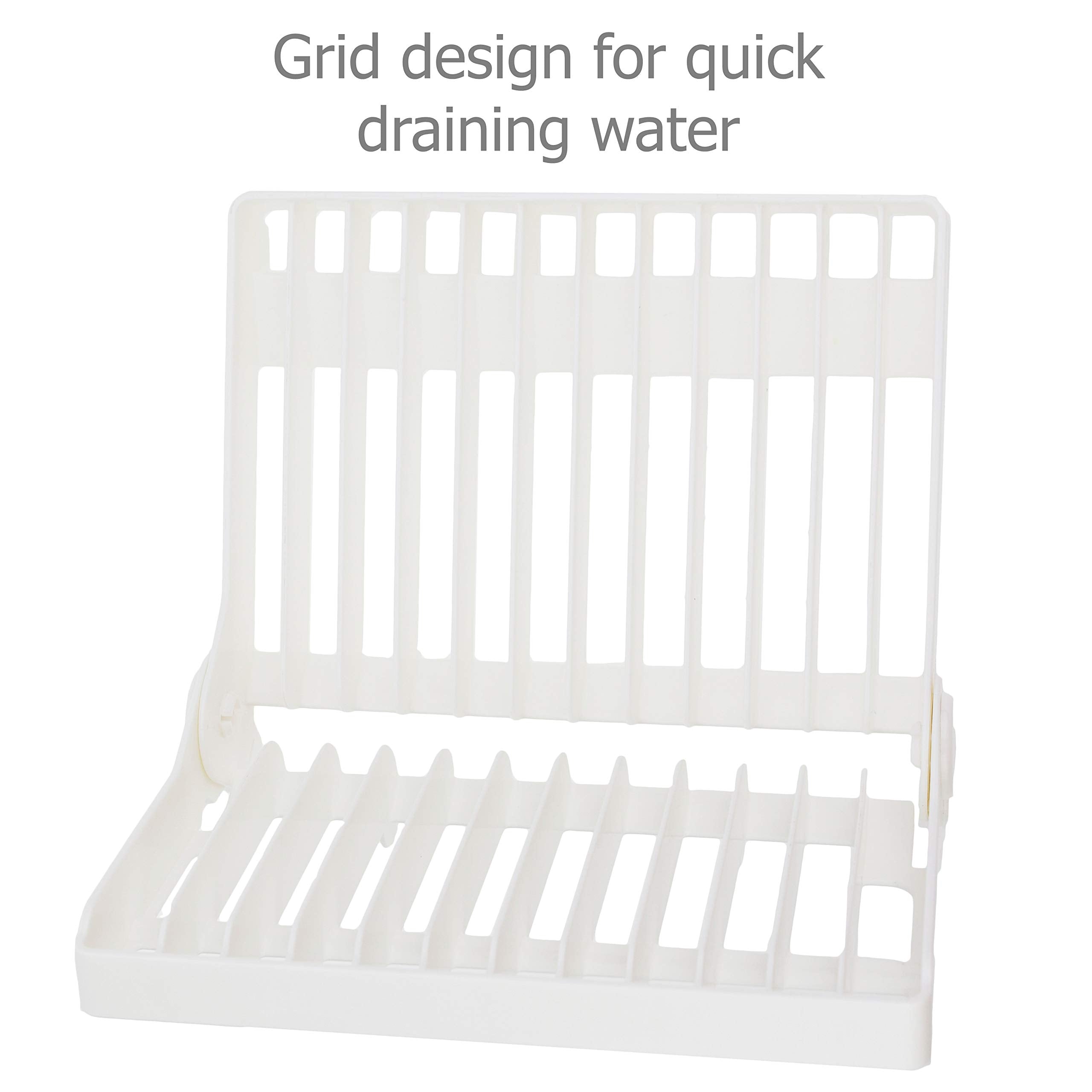 Eiks Foldable Drying Rack For Vegetable Fruit And Tableware, Kitchen Sink Organizer