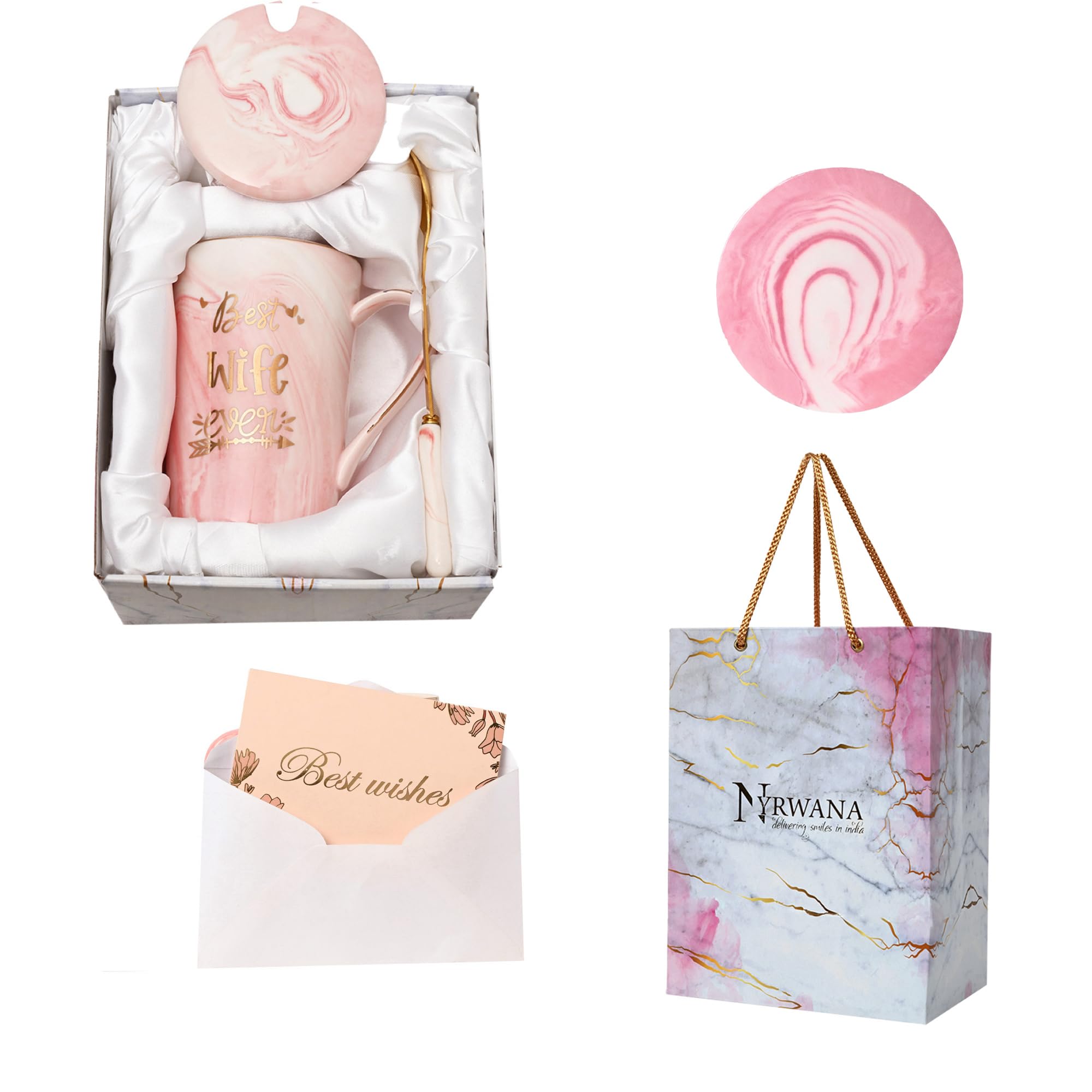 NYRWANA Coffee Mug, Birthday Gift for Girls, Birthday Gift for Women, Birthday Gift for Wife, Coffee Mug with Lid, Girls Gift It