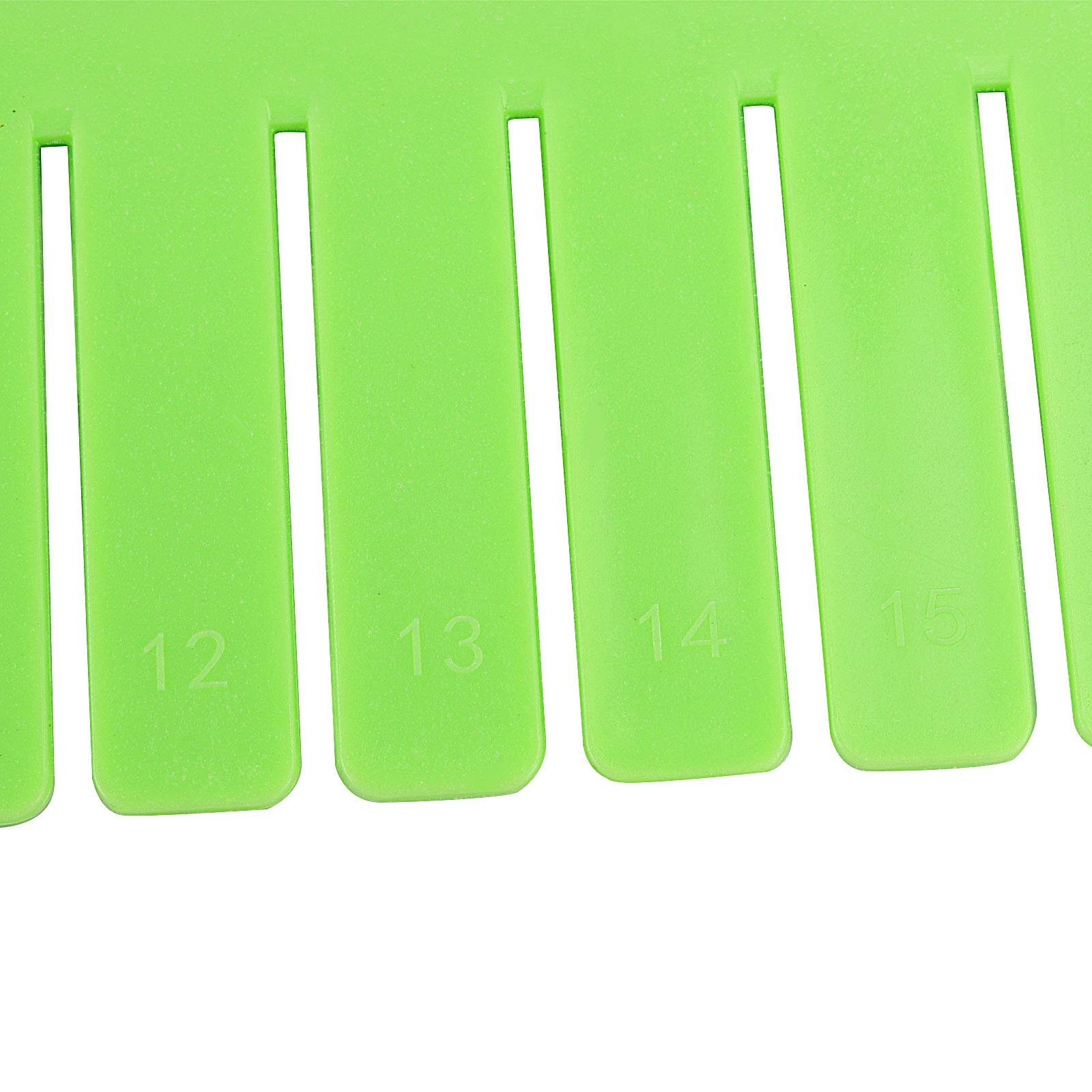 ZOENHOU 60 PCS Green Drawer Dividers, 12.6 x 2.8 Inch Adjustable Premium Plastic Drawer Divider Organizers for Makeup Drawers De