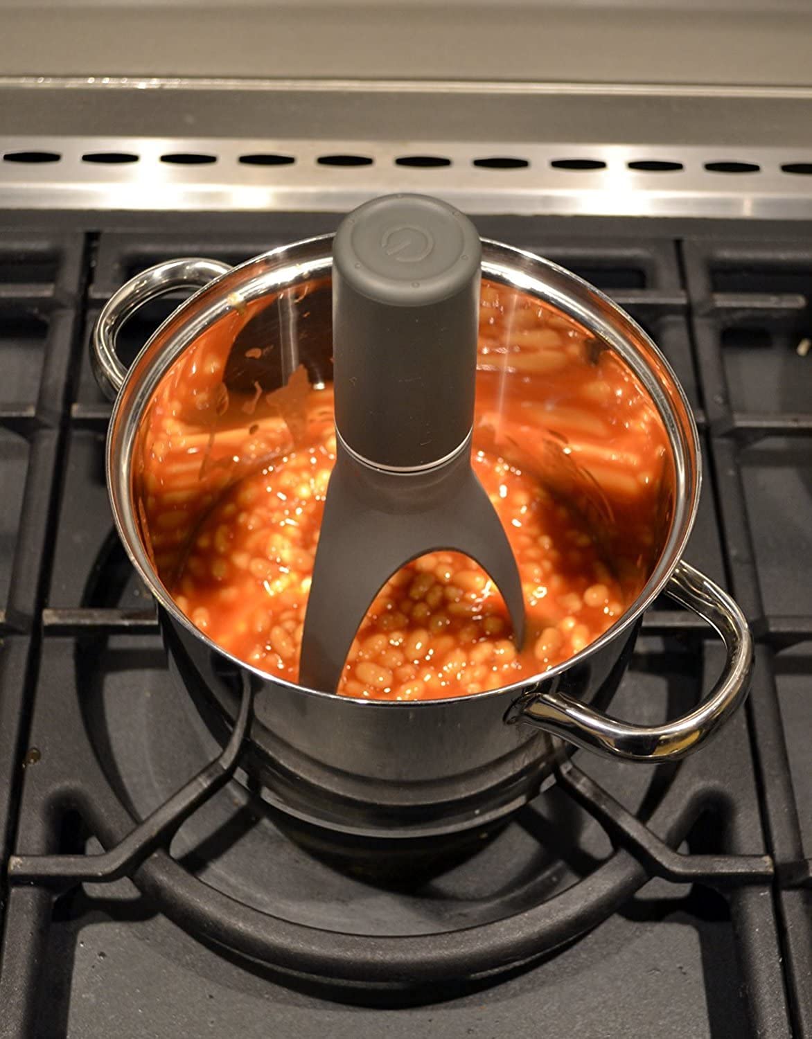 Utensil Stirr - The Unique Automatic Pan Stirrer - Dishwasher Safe, 3 Stirring Speeds With Led Indicator