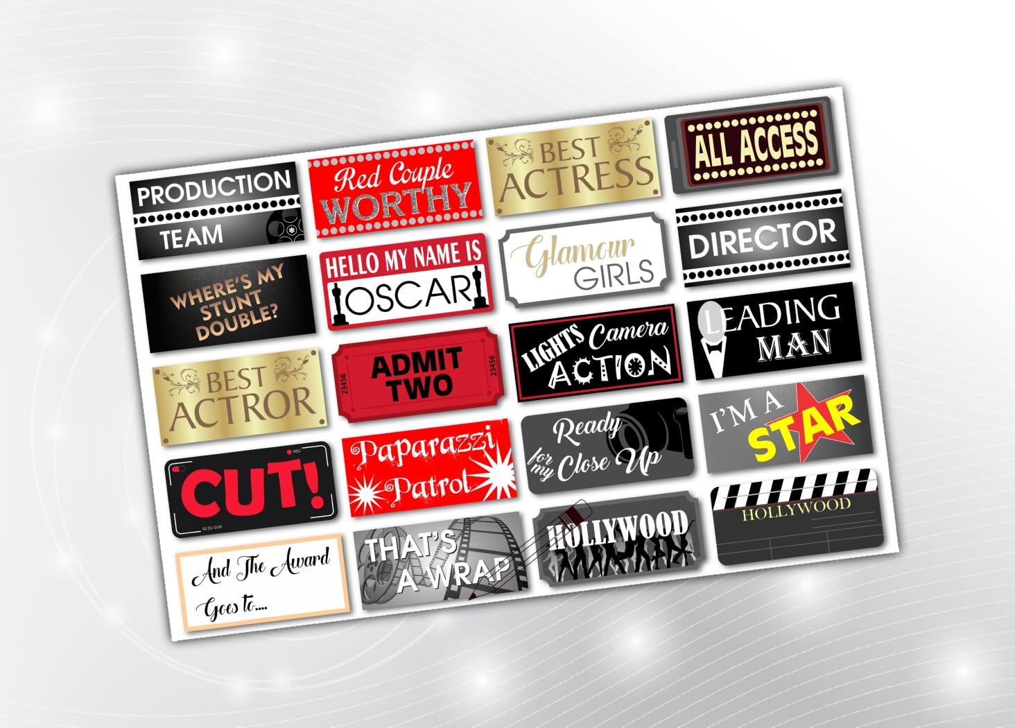 PartyStuff Props  Hollywood Party Props (20 Piece)