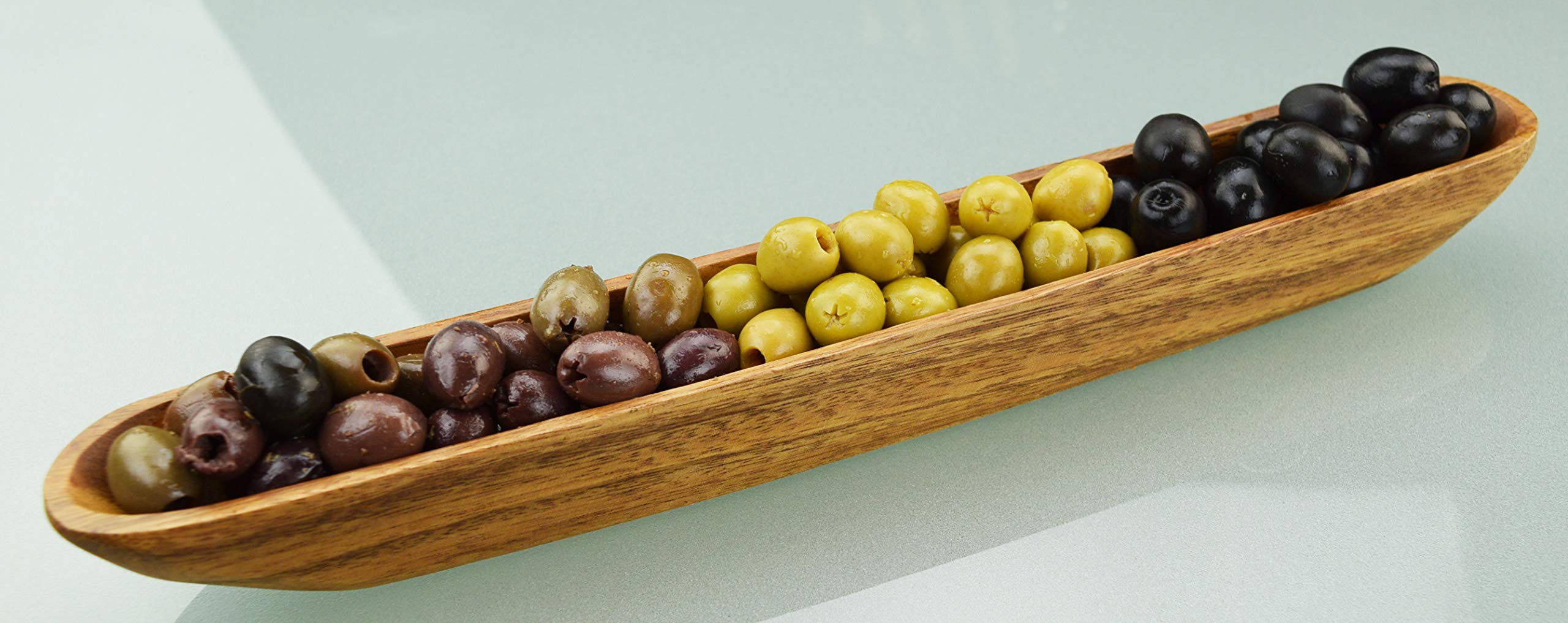 Pacific Merchants Acacia Olive Tray 16 X 2 X 1.5, 1 Ea