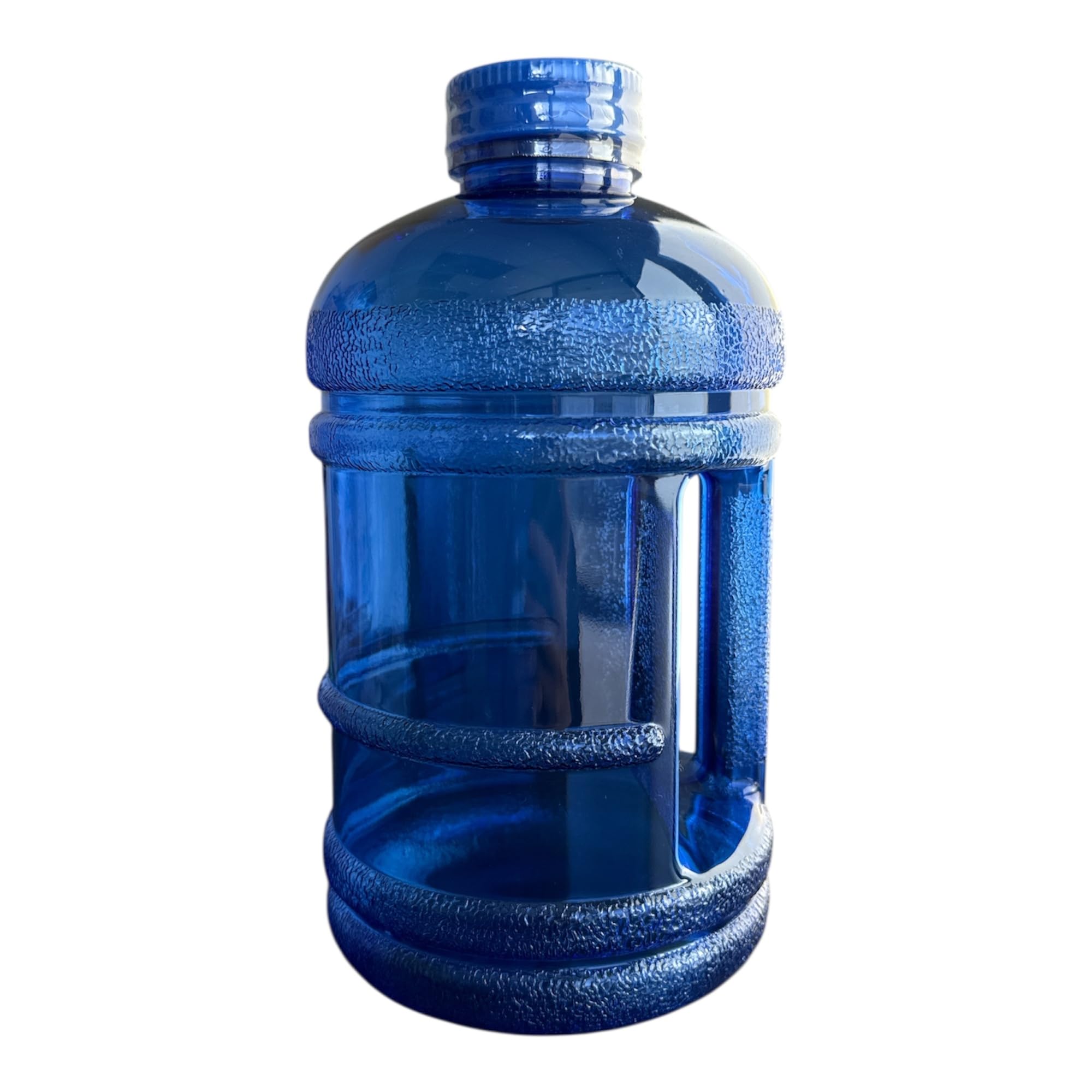 AquaNation 1/2 Gallon BPA Free Water Bottle with Integrated Handle  1.89L Large Reusable Hydration Jug with Non Spill ScrewOn 