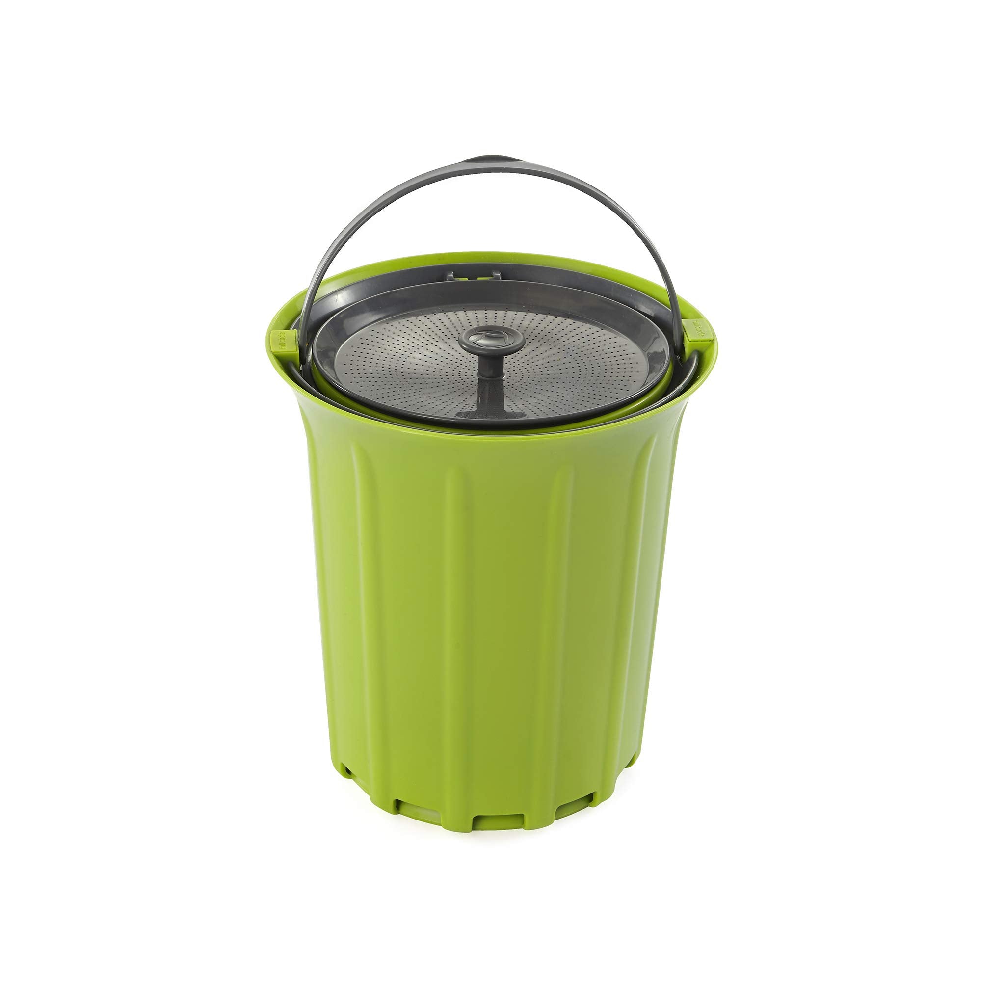 Full Circle Fc15304-Gs Odor-Free Kitchen Compost Bin, Breeze, Green Slate