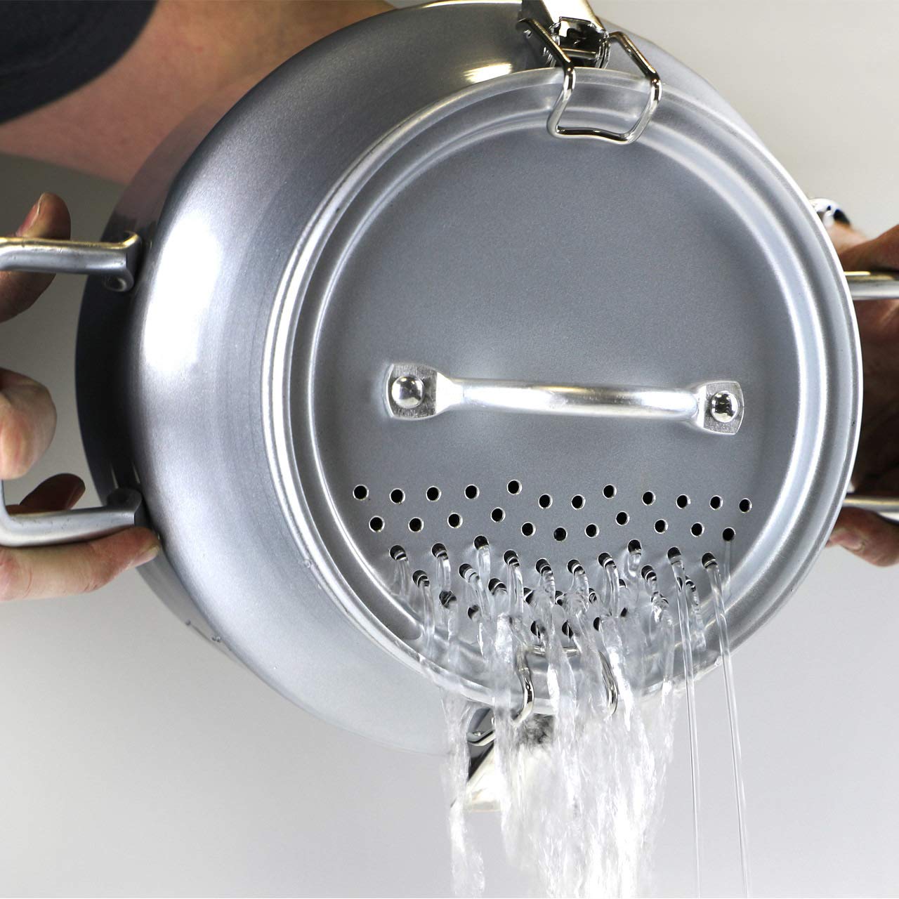 Cancooker Inc. Sl-1080 Strainer Lid, One Size, Brushed Aluminum