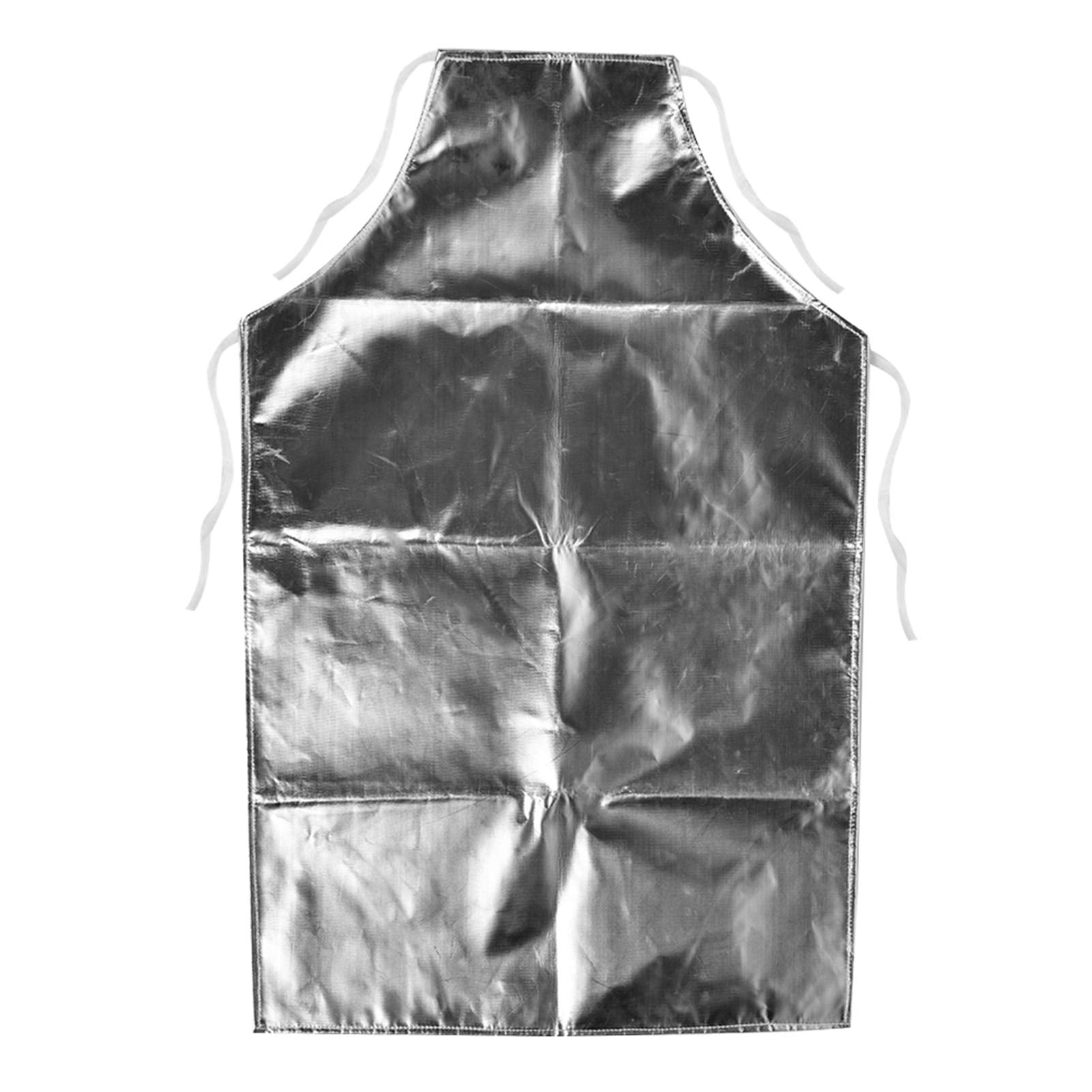 Health Gear 1000C Heat Apron, Aluminum Foil Cooking Apron, High Temperature, Antisplash, Antiscalding, Unisexadults, Silver