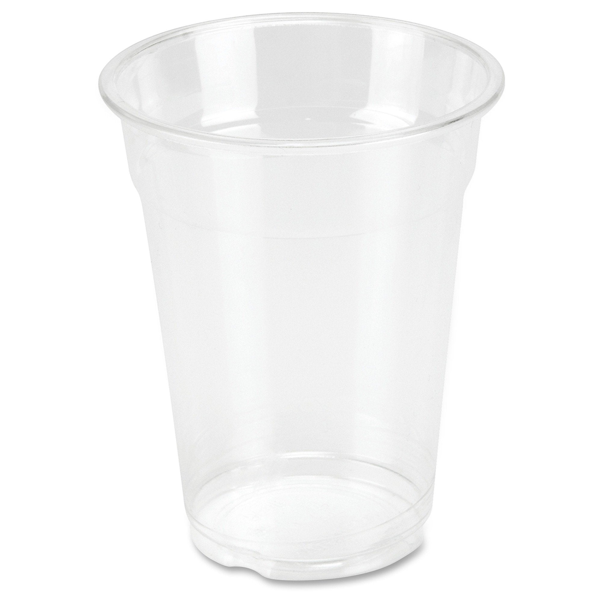 Genuine Joe Clear Plastic Cup, 10oz, For Cold Beverages, 25 Count