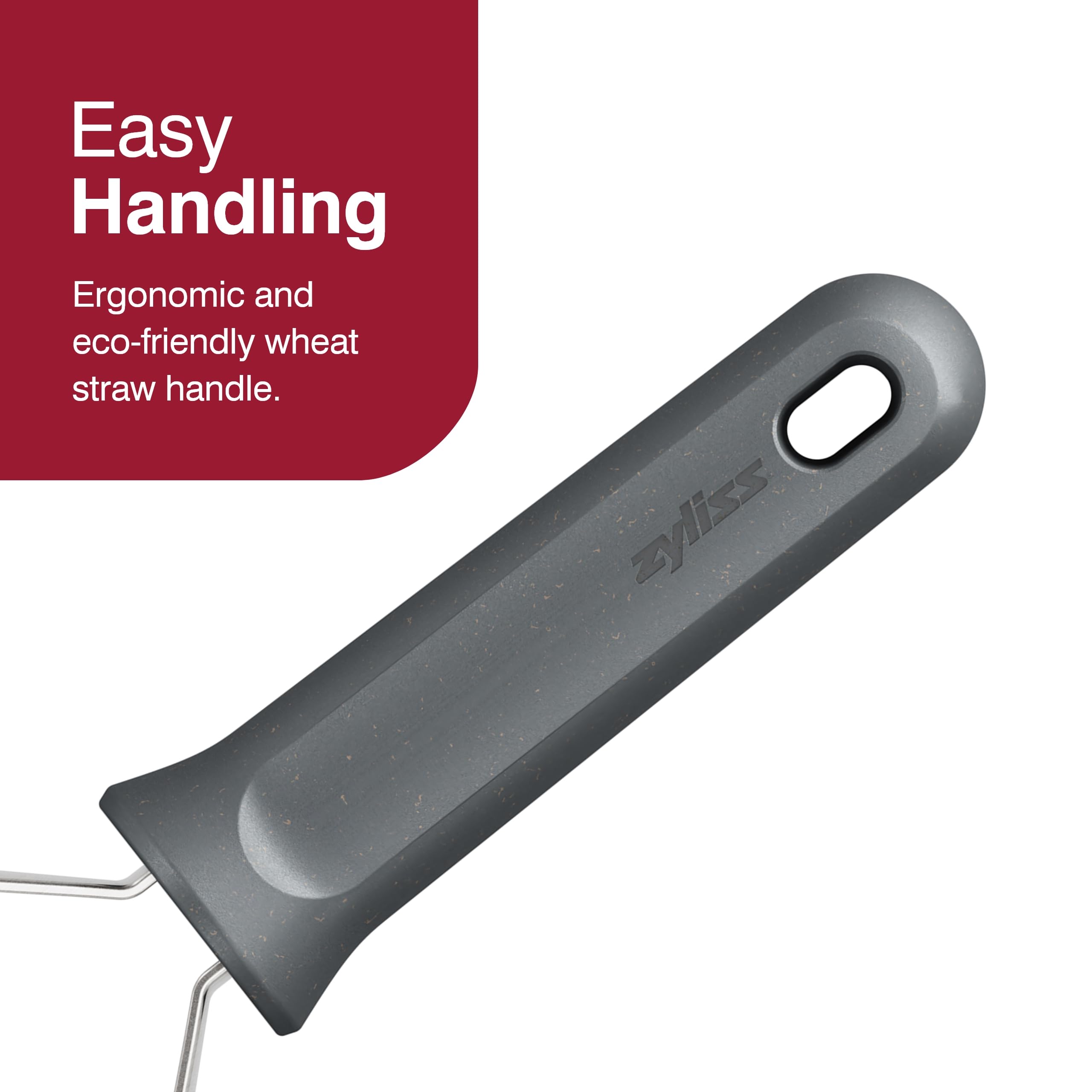 Zyliss Stainless Steel Potato Masher - Manual Vegetable Smasher - Dishwasher-Safe - Gray - Model E980270
