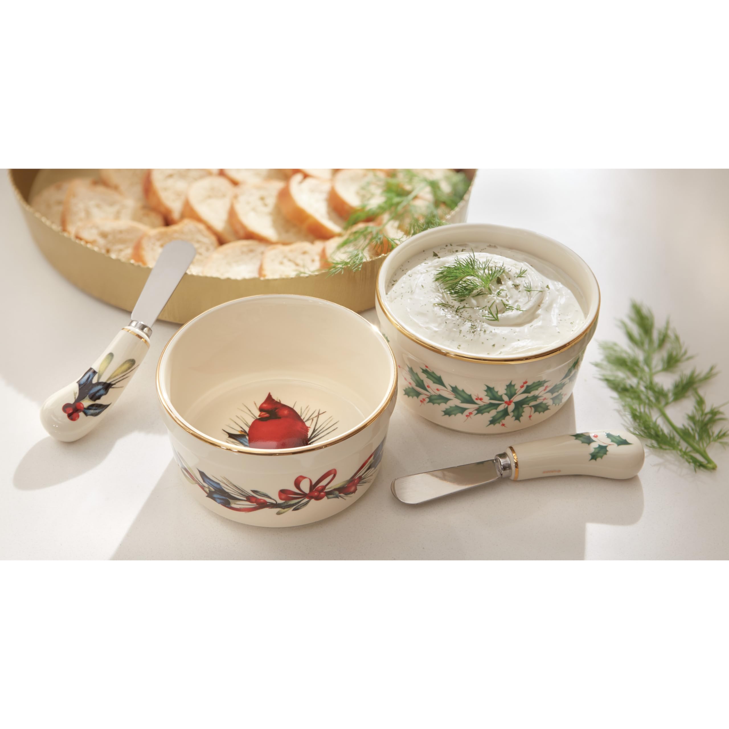Lenox 804420 Hosting The Holidays Dip Bowl & Spreader